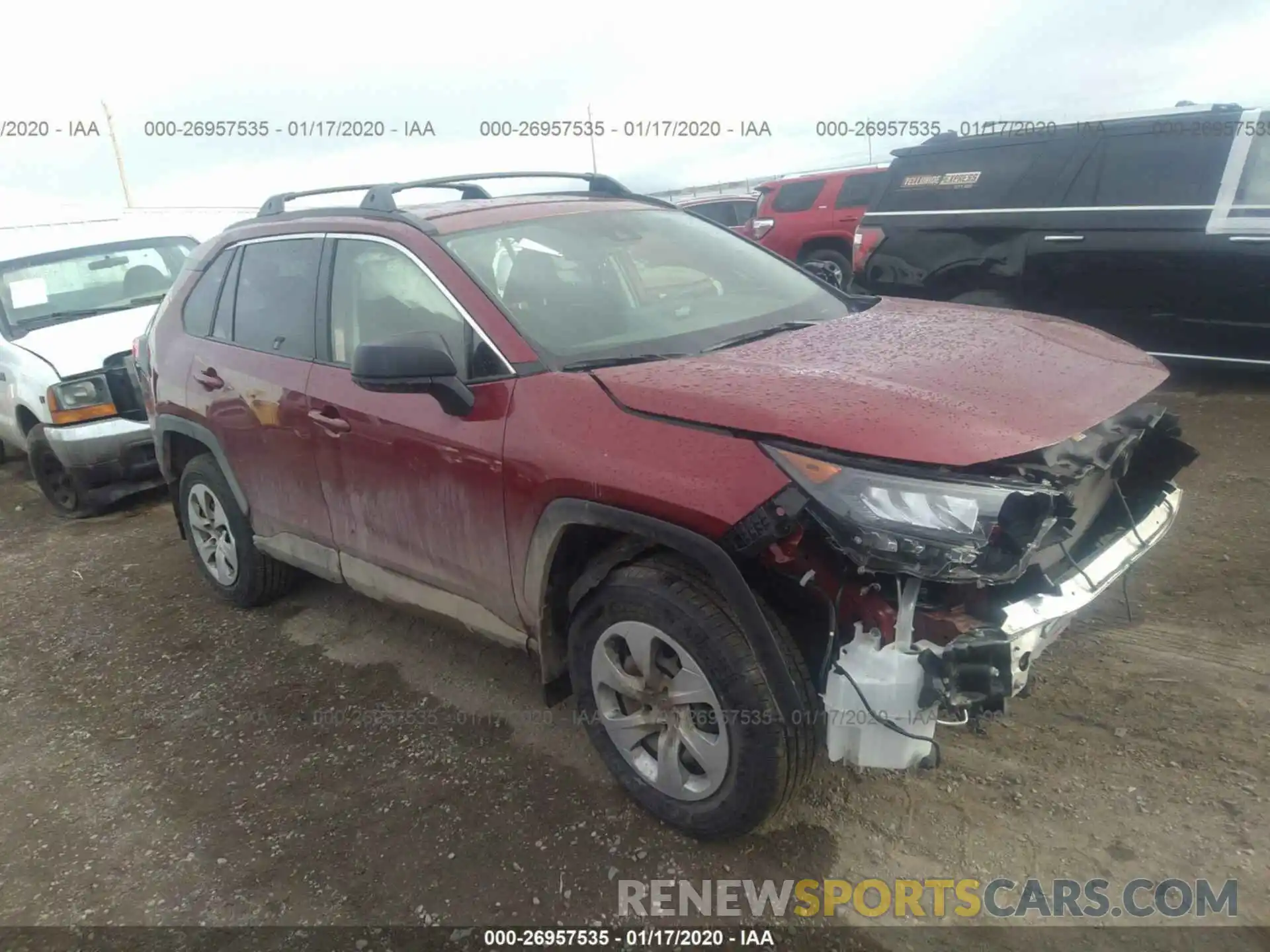 1 Photograph of a damaged car JTMF1RFV2KD029641 TOYOTA RAV4 2019