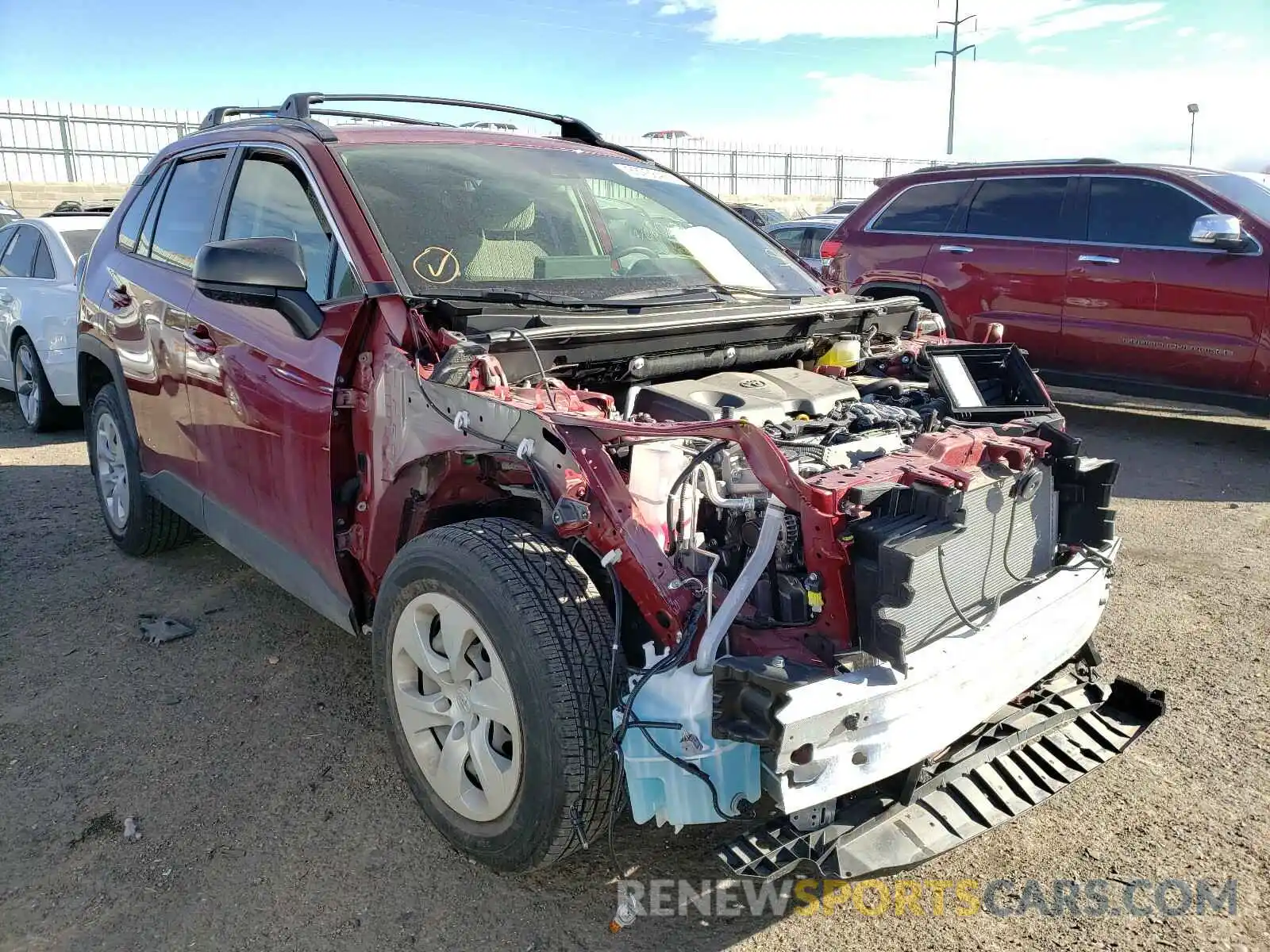 1 Photograph of a damaged car JTMF1RFV2KD033091 TOYOTA RAV4 2019