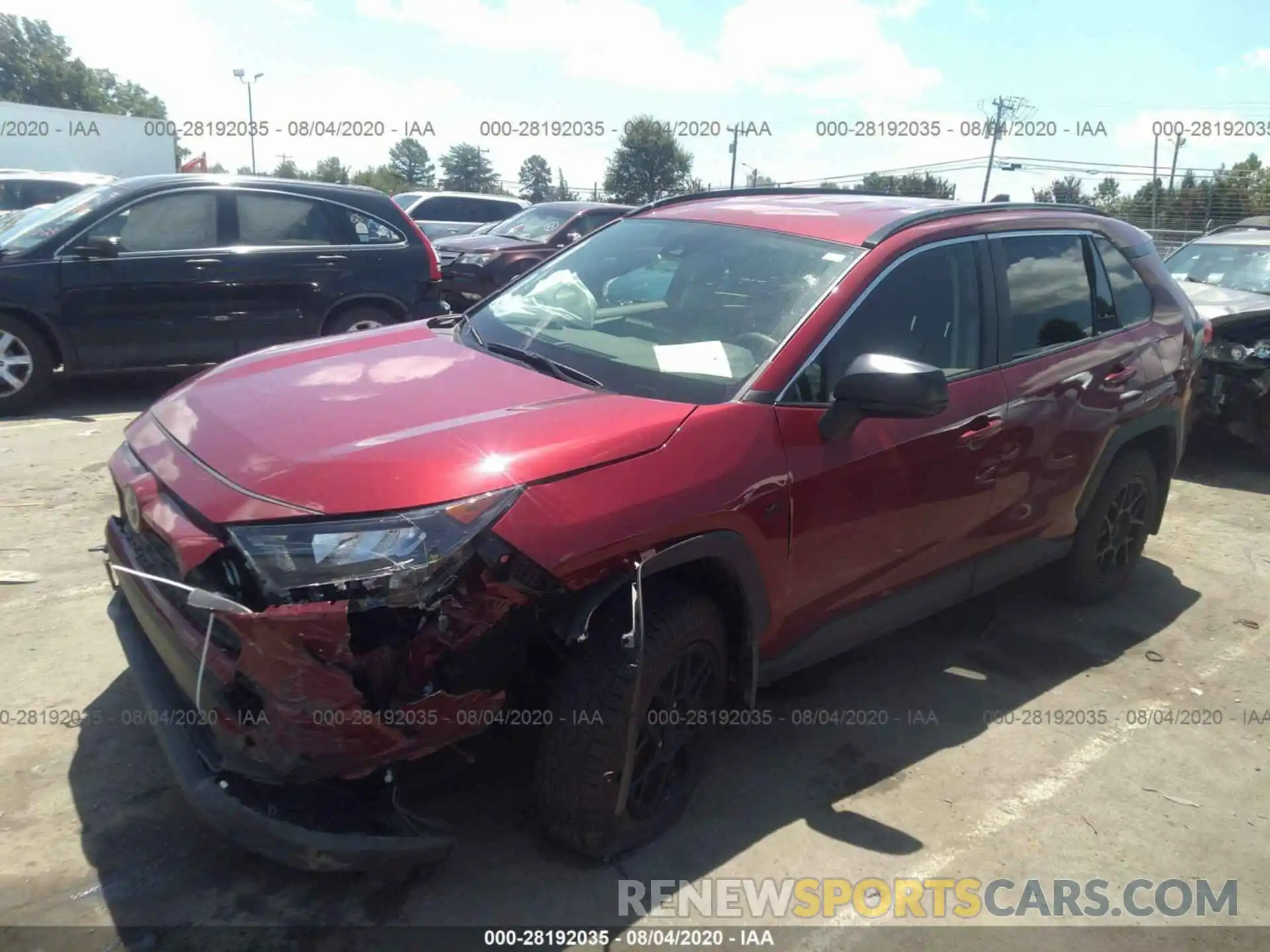 2 Photograph of a damaged car JTMF1RFV2KD041885 TOYOTA RAV4 2019