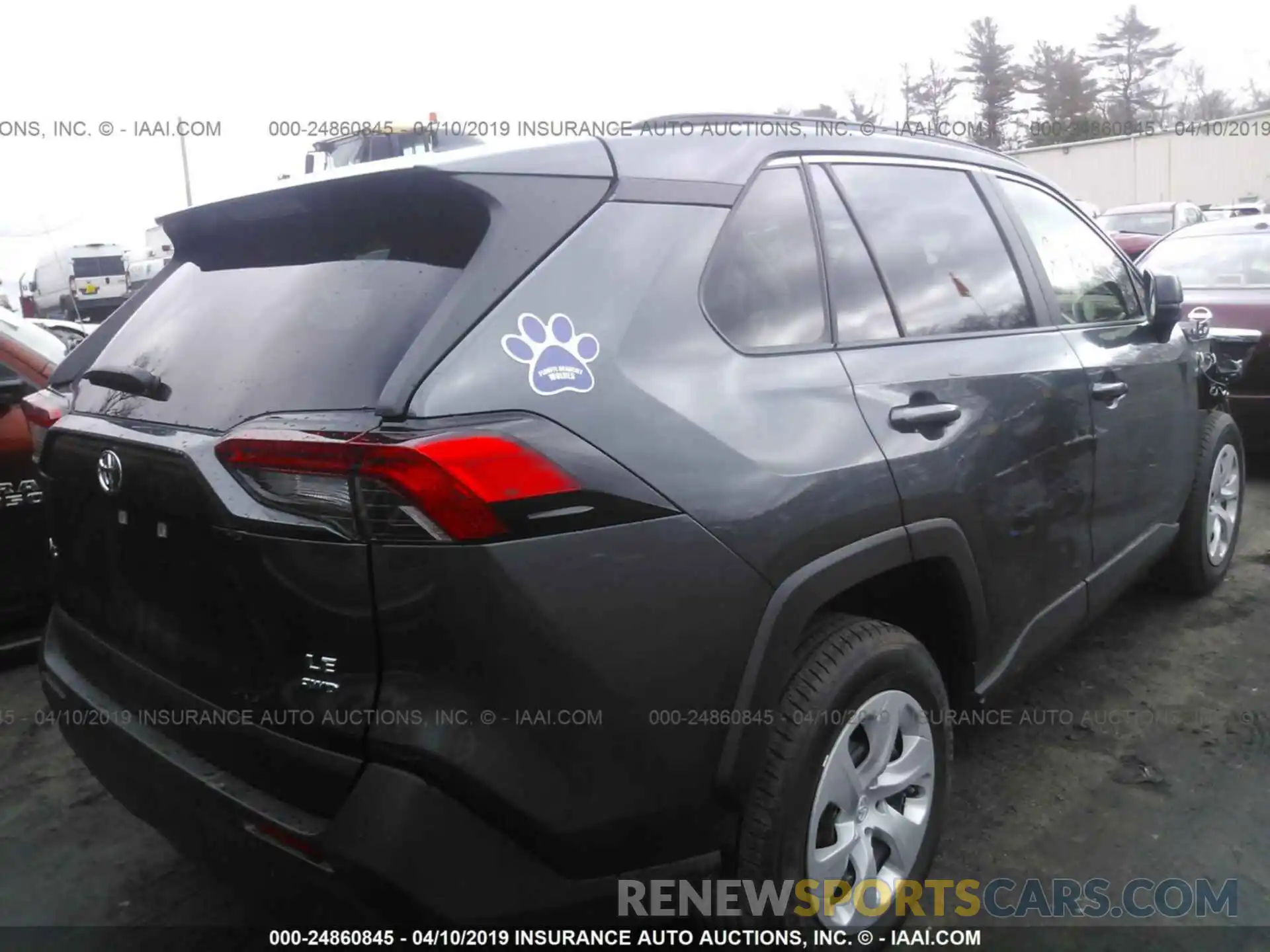 4 Фотография поврежденного автомобиля JTMF1RFV2KD505077 TOYOTA RAV4 2019