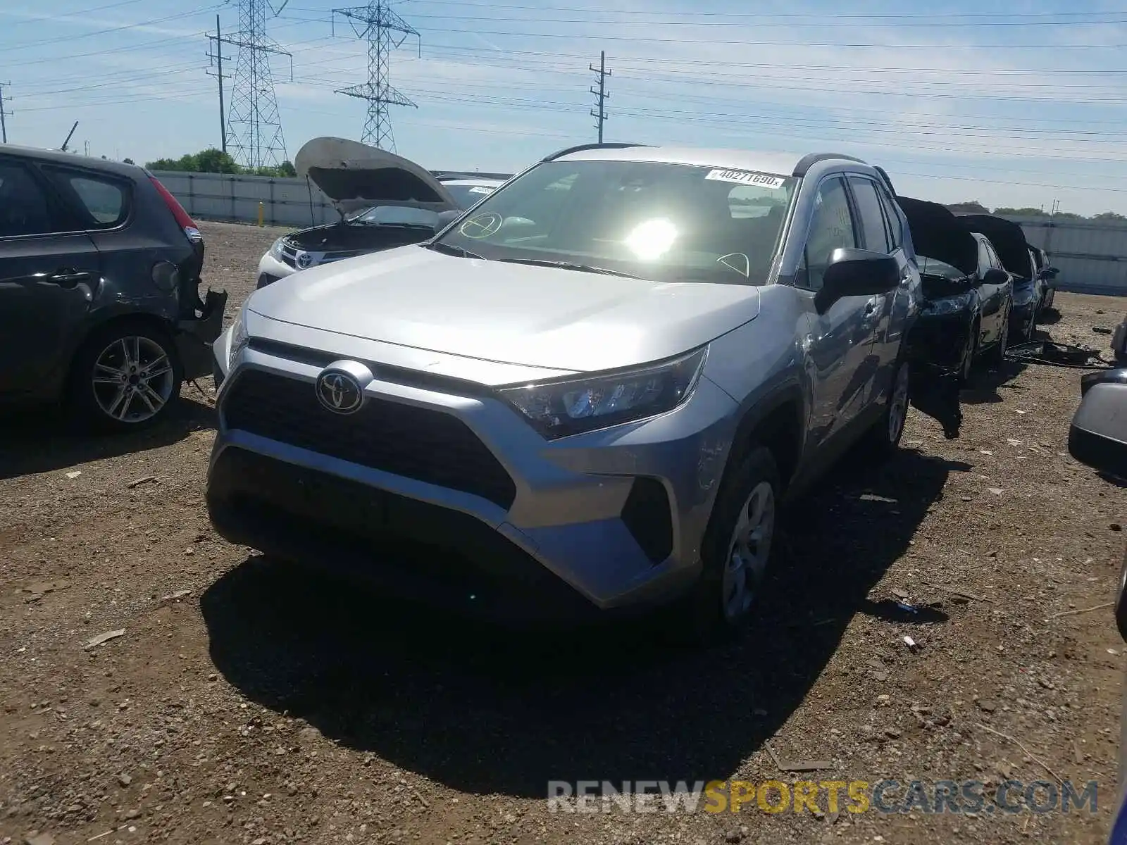 2 Фотография поврежденного автомобиля JTMF1RFV2KD510974 TOYOTA RAV4 2019