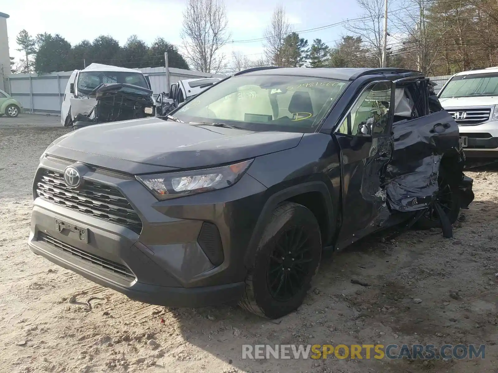 2 Photograph of a damaged car JTMF1RFV2KJ002814 TOYOTA RAV4 2019