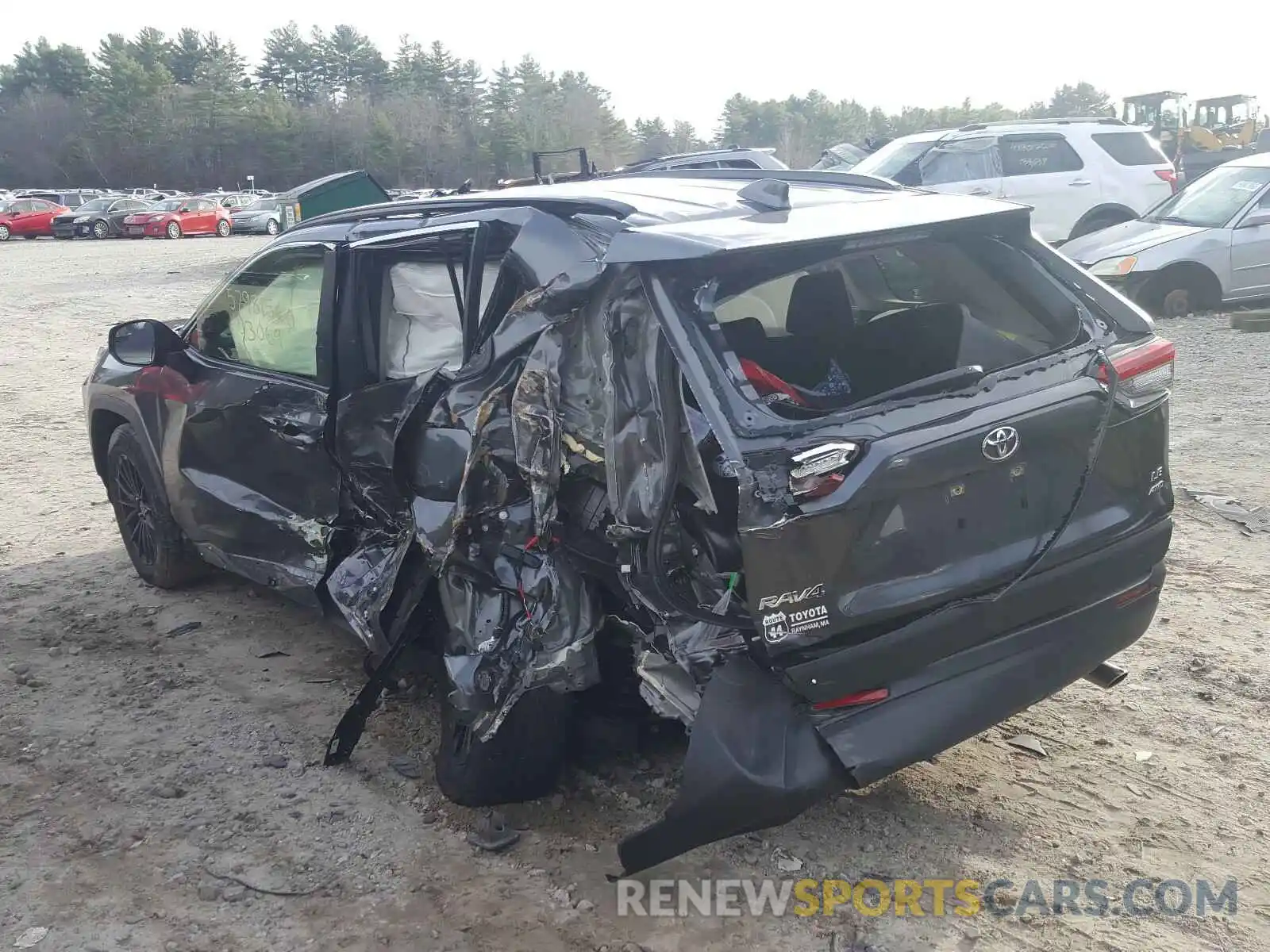 3 Фотография поврежденного автомобиля JTMF1RFV2KJ002814 TOYOTA RAV4 2019