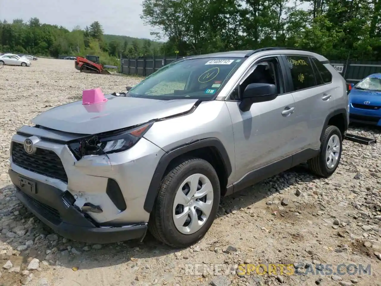 2 Photograph of a damaged car JTMF1RFV2KJ018091 TOYOTA RAV4 2019