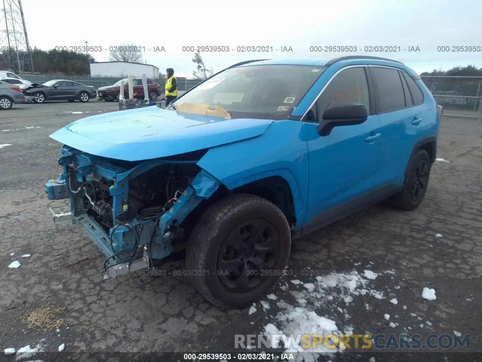 2 Photograph of a damaged car JTMF1RFV3KD003416 TOYOTA RAV4 2019