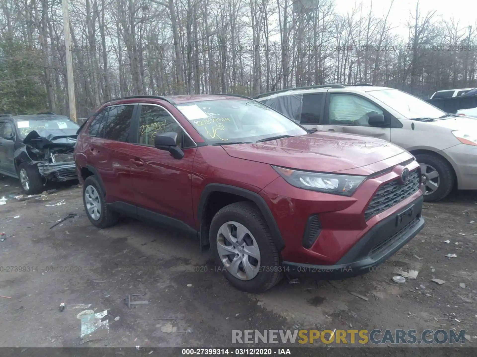 1 Photograph of a damaged car JTMF1RFV3KD014470 TOYOTA RAV4 2019