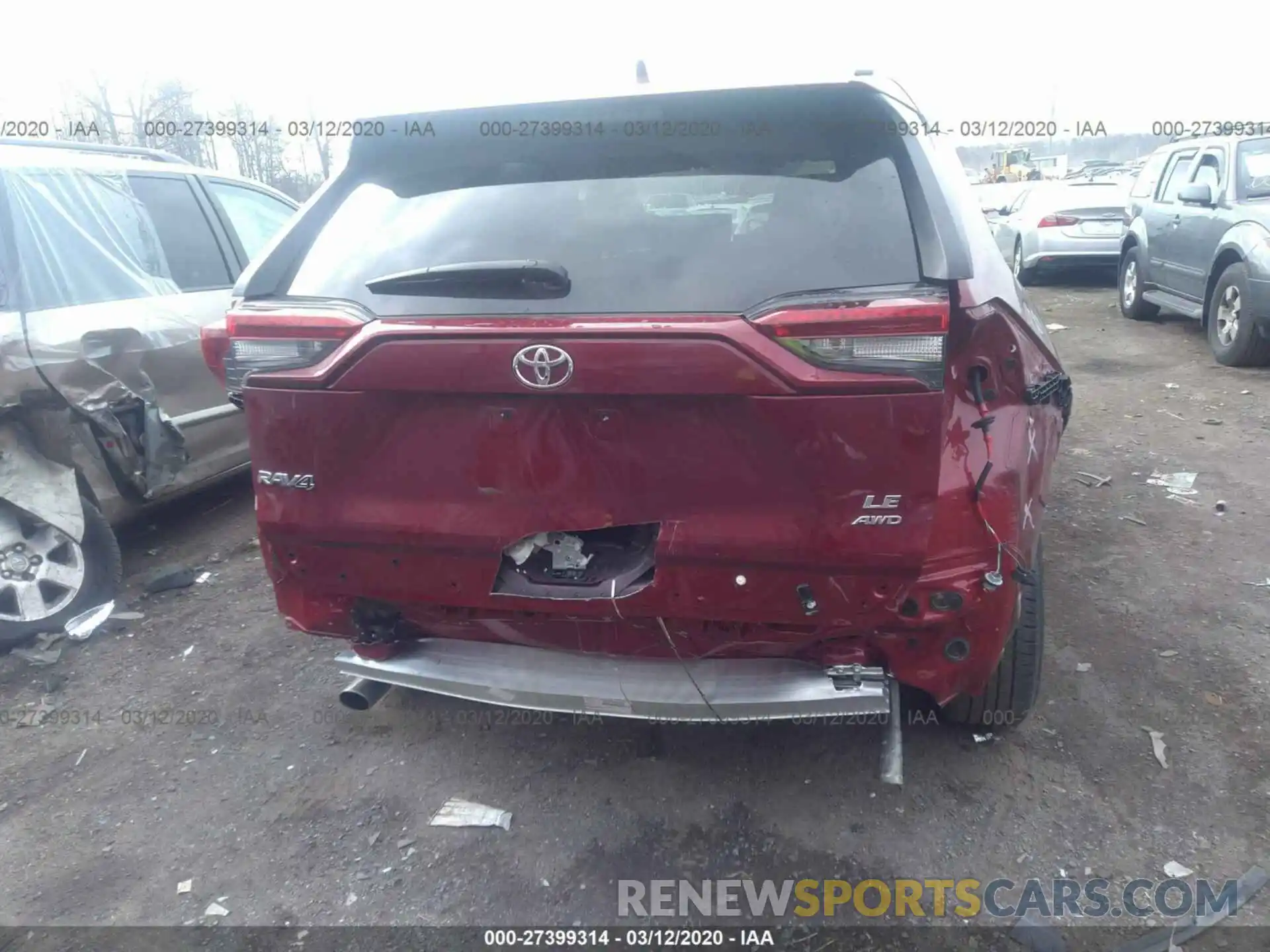 6 Фотография поврежденного автомобиля JTMF1RFV3KD014470 TOYOTA RAV4 2019