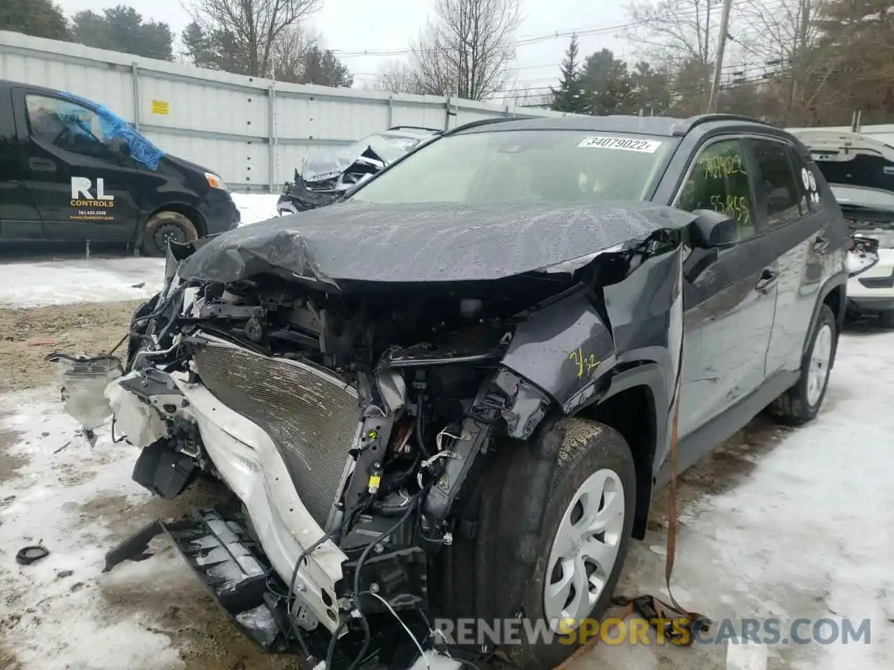 2 Photograph of a damaged car JTMF1RFV3KD026666 TOYOTA RAV4 2019