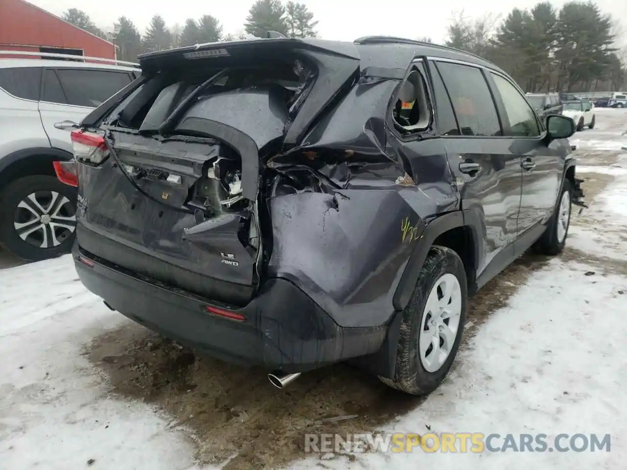 4 Photograph of a damaged car JTMF1RFV3KD026666 TOYOTA RAV4 2019