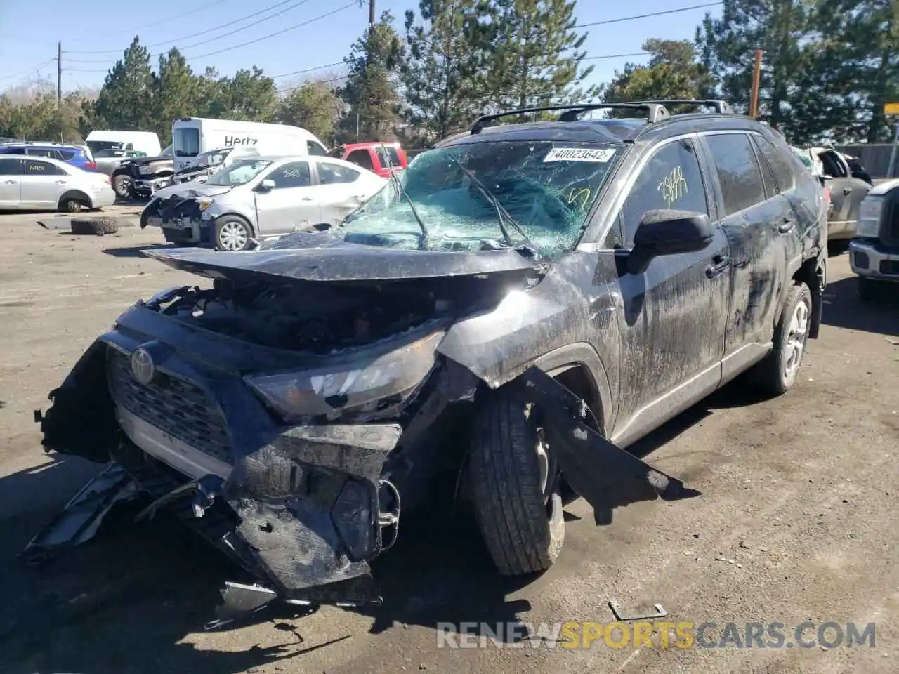 2 Photograph of a damaged car JTMF1RFV3KD046626 TOYOTA RAV4 2019