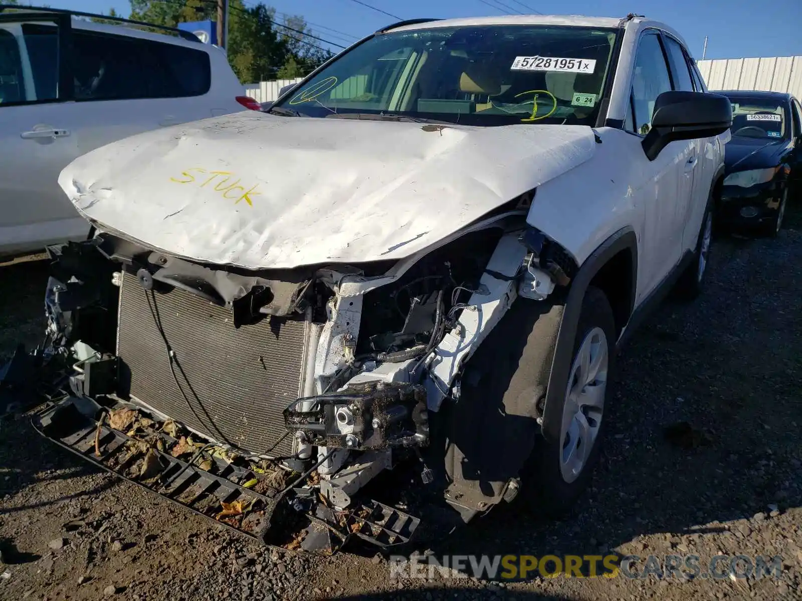 2 Photograph of a damaged car JTMF1RFV3KJ005396 TOYOTA RAV4 2019