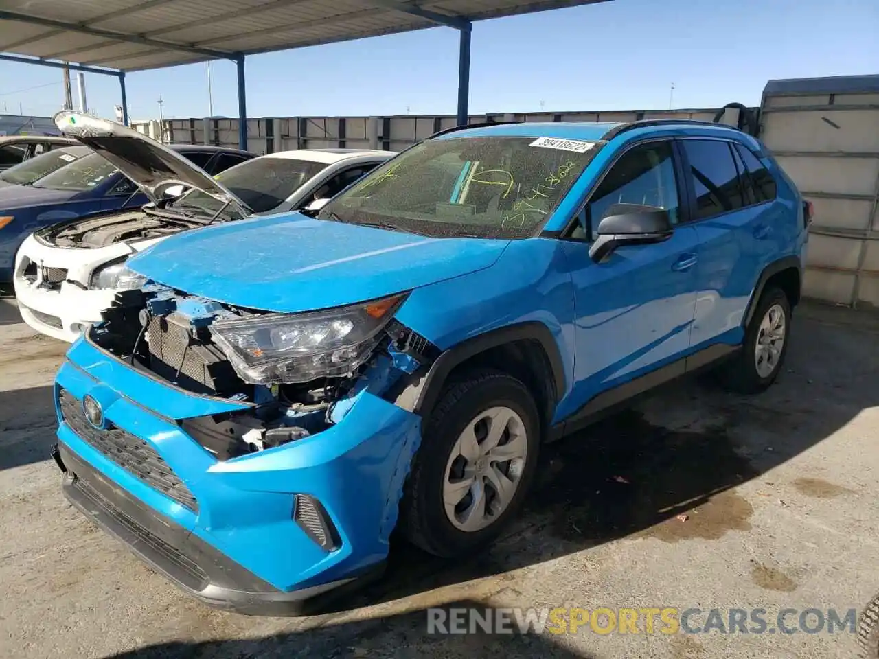 2 Photograph of a damaged car JTMF1RFV3KJ007570 TOYOTA RAV4 2019