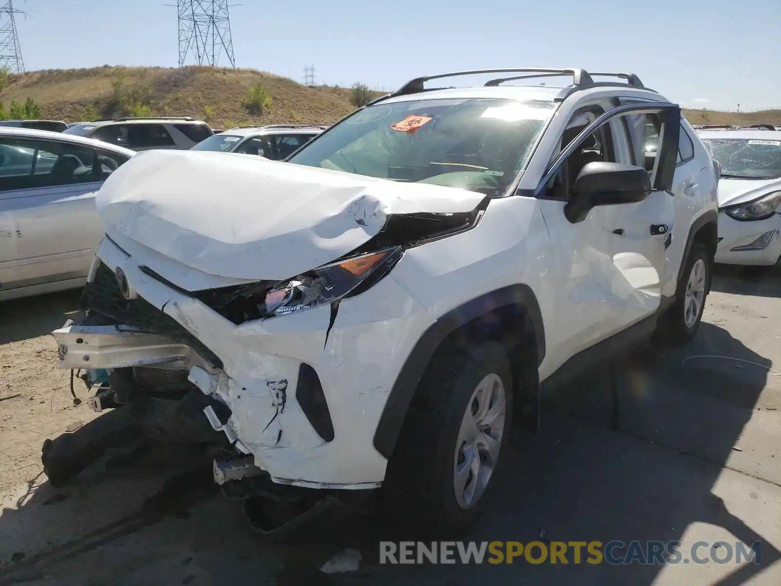 2 Photograph of a damaged car JTMF1RFV4KD034744 TOYOTA RAV4 2019