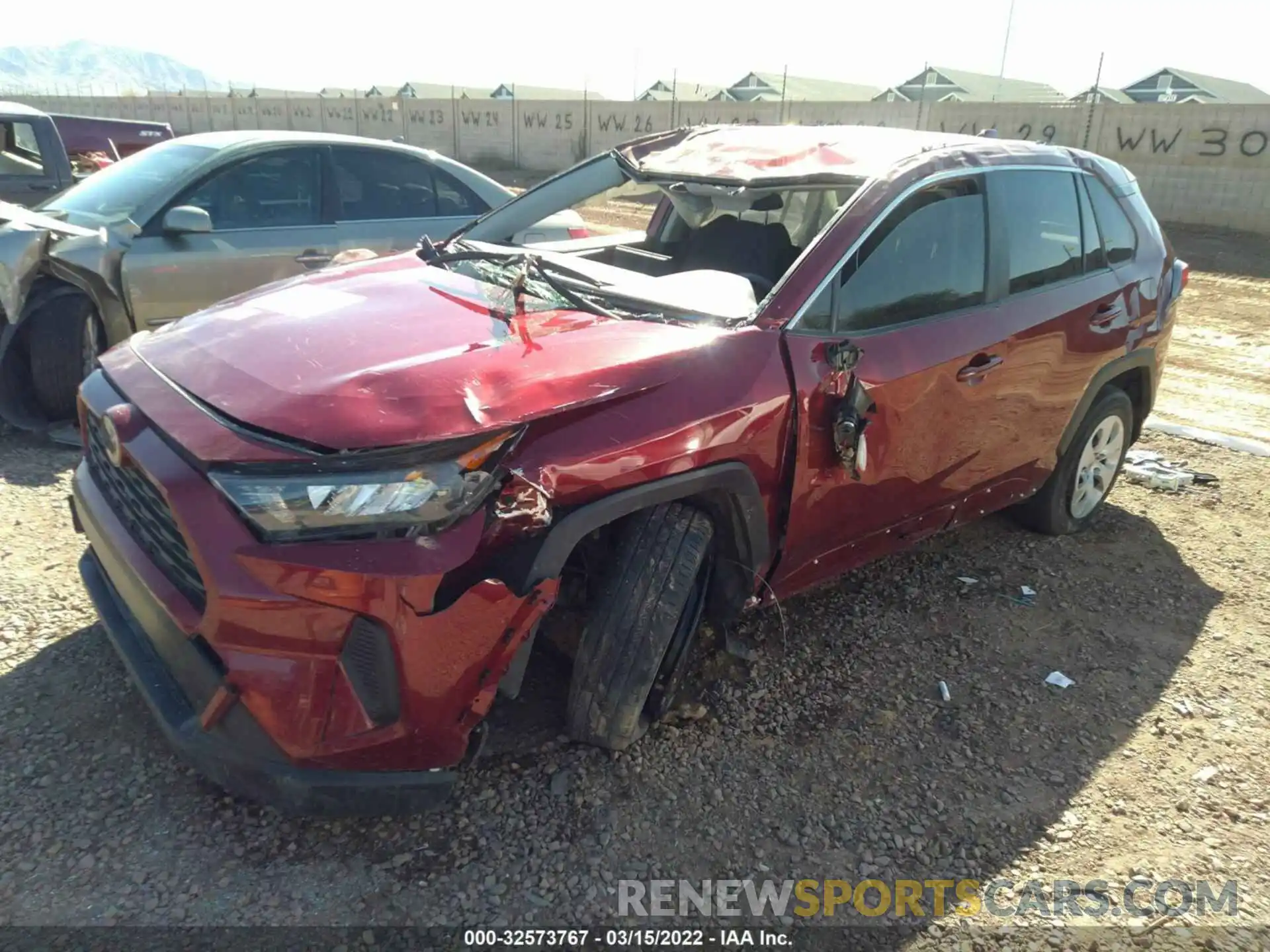 2 Photograph of a damaged car JTMF1RFV4KJ007934 TOYOTA RAV4 2019