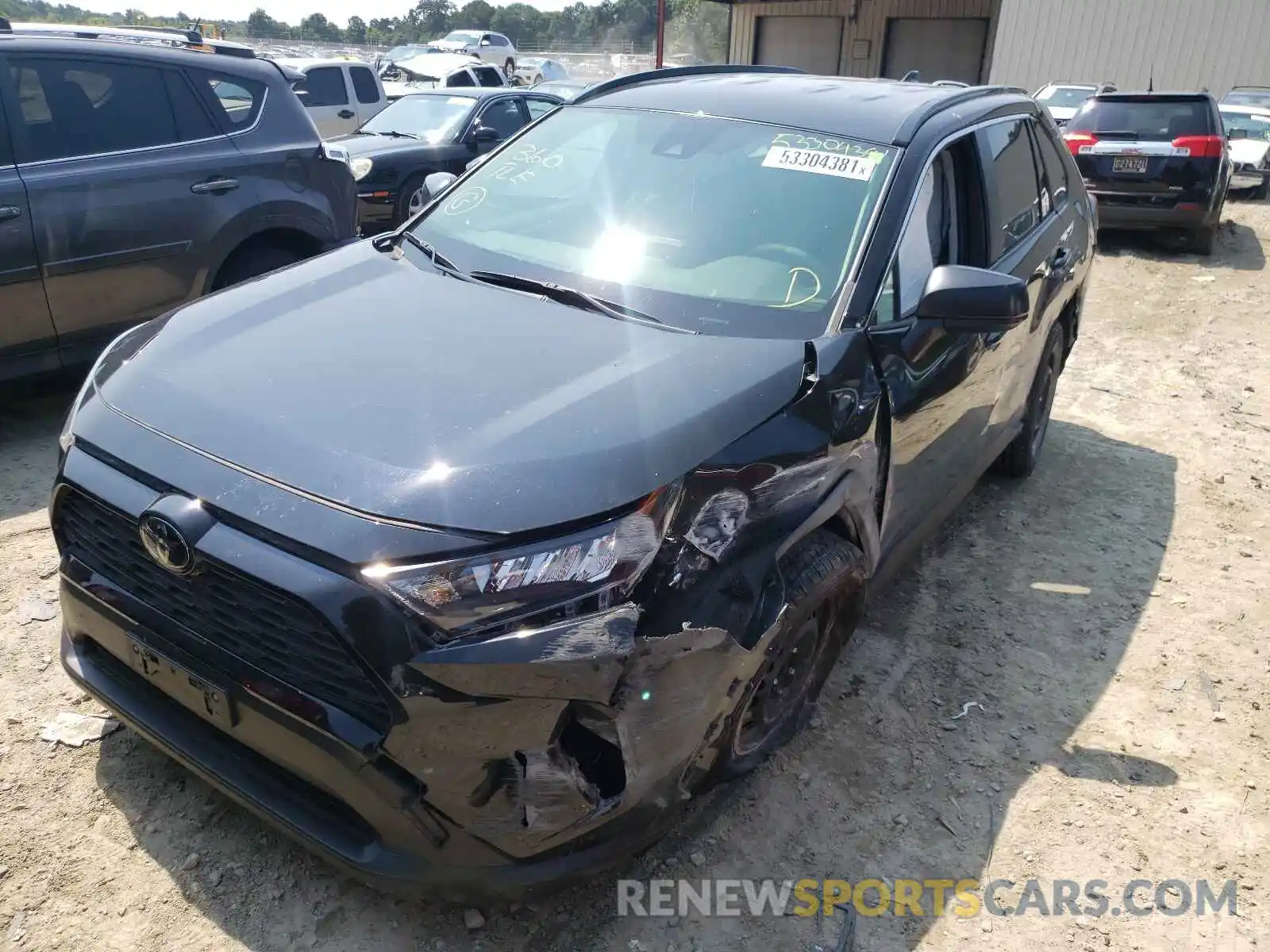 2 Photograph of a damaged car JTMF1RFV4KJ016360 TOYOTA RAV4 2019