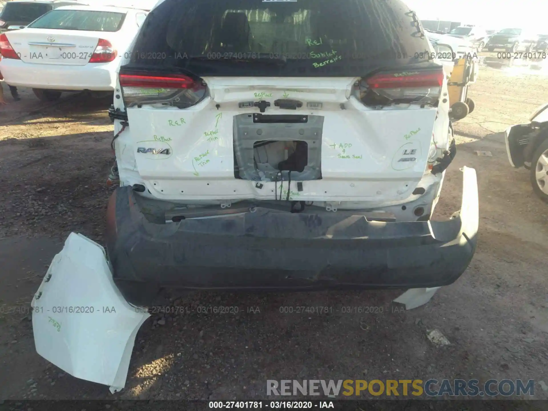 6 Photograph of a damaged car JTMF1RFV5KD022733 TOYOTA RAV4 2019