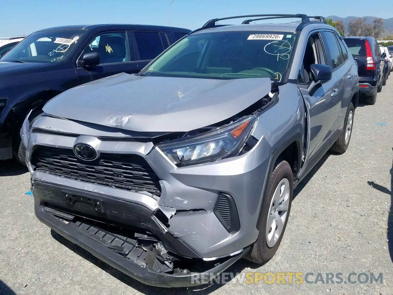 2 Photograph of a damaged car JTMF1RFV5KD027351 TOYOTA RAV4 2019