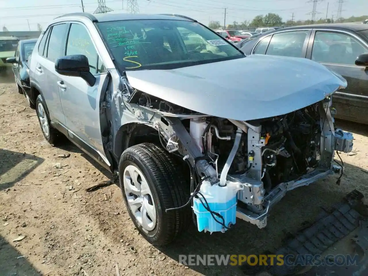 1 Photograph of a damaged car JTMF1RFV5KD032792 TOYOTA RAV4 2019