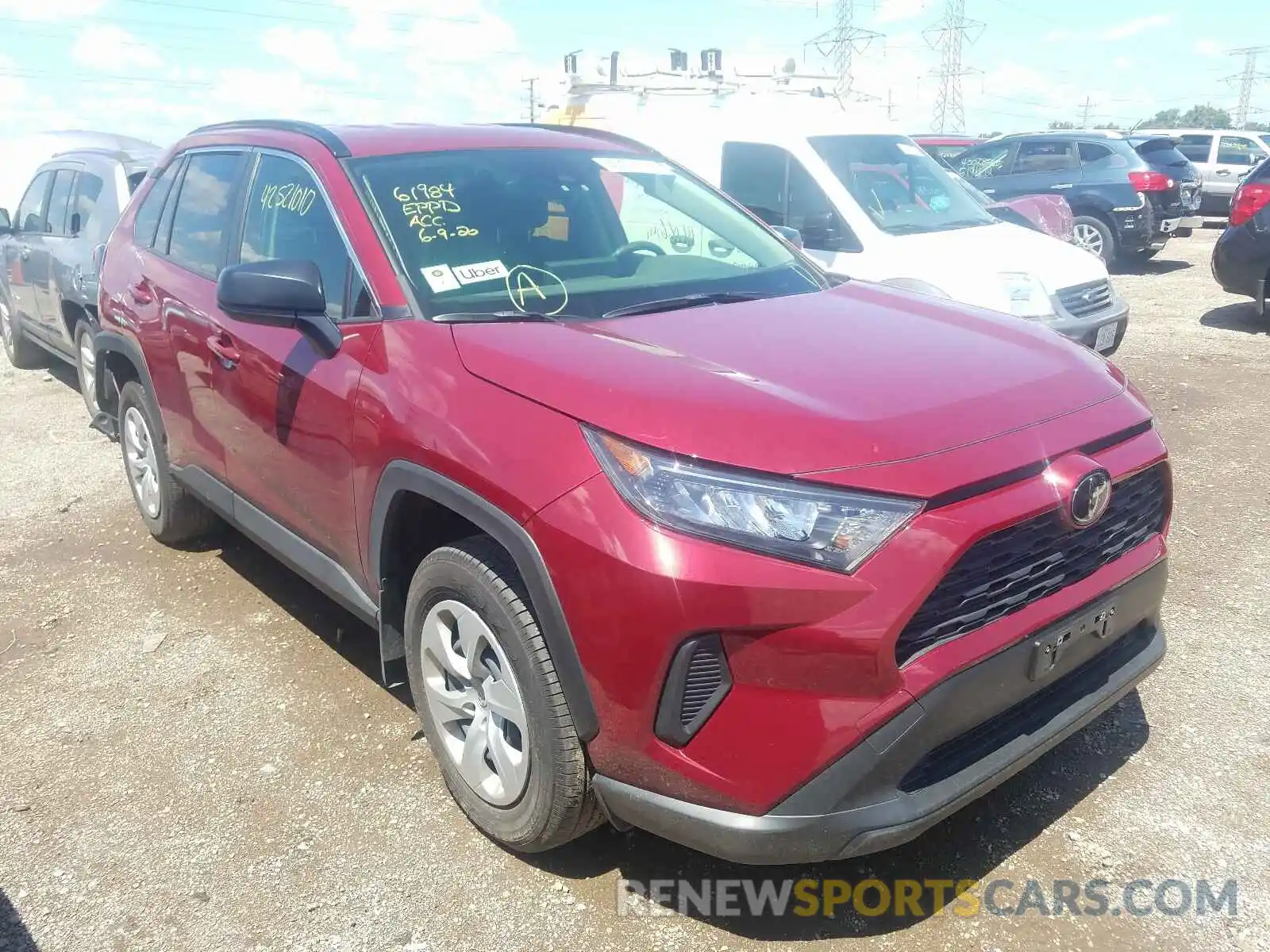 1 Photograph of a damaged car JTMF1RFV5KD046658 TOYOTA RAV4 2019