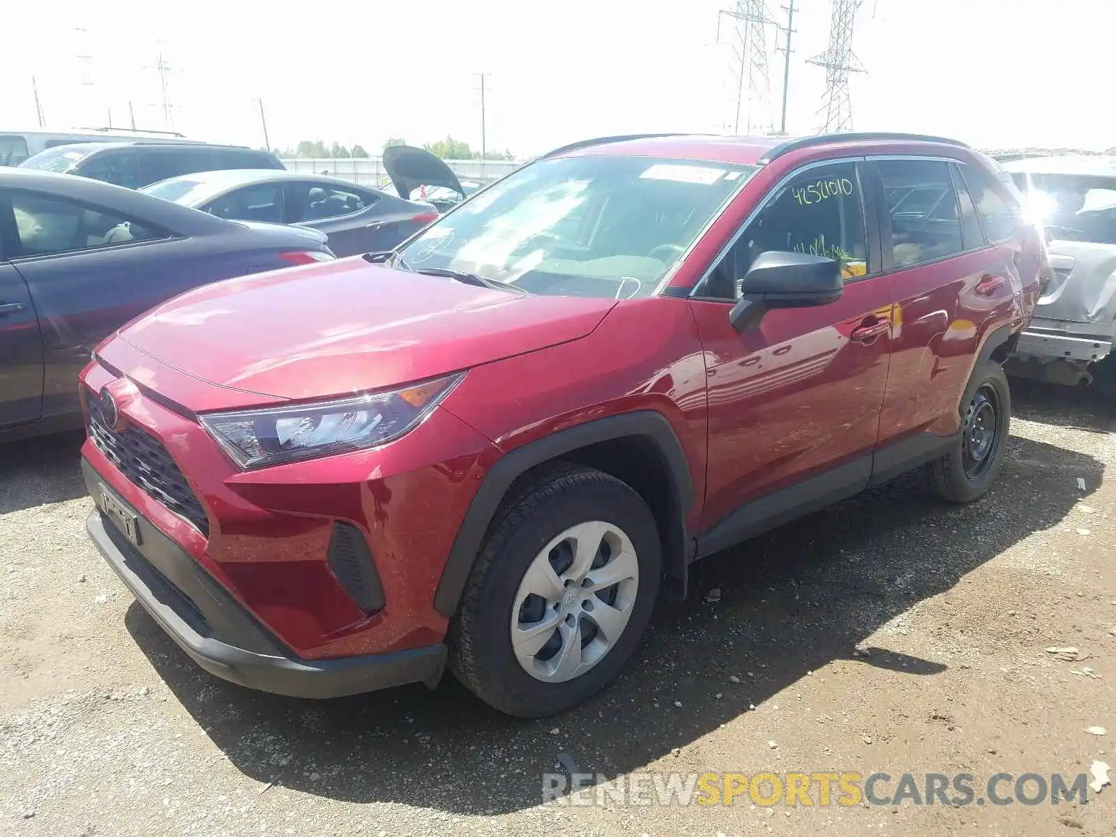 2 Photograph of a damaged car JTMF1RFV5KD046658 TOYOTA RAV4 2019