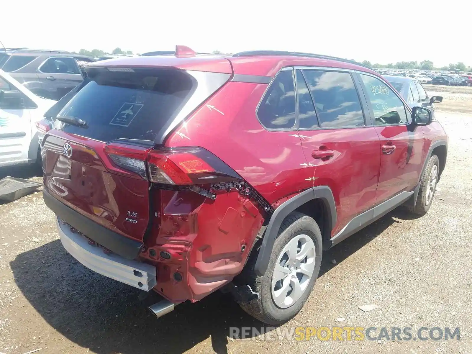 4 Photograph of a damaged car JTMF1RFV5KD046658 TOYOTA RAV4 2019