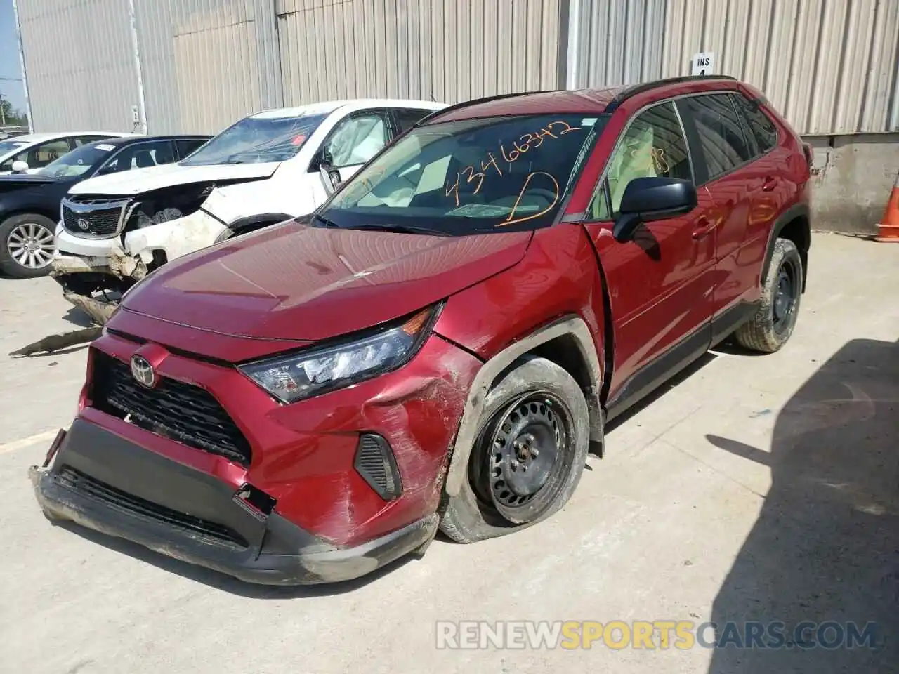 2 Photograph of a damaged car JTMF1RFV5KD508619 TOYOTA RAV4 2019