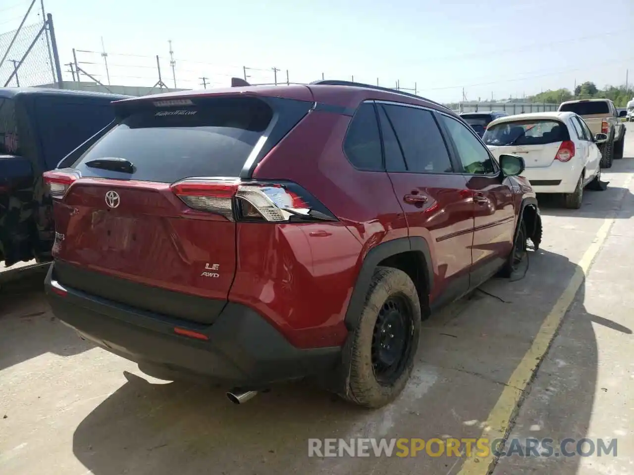 4 Фотография поврежденного автомобиля JTMF1RFV5KD508619 TOYOTA RAV4 2019