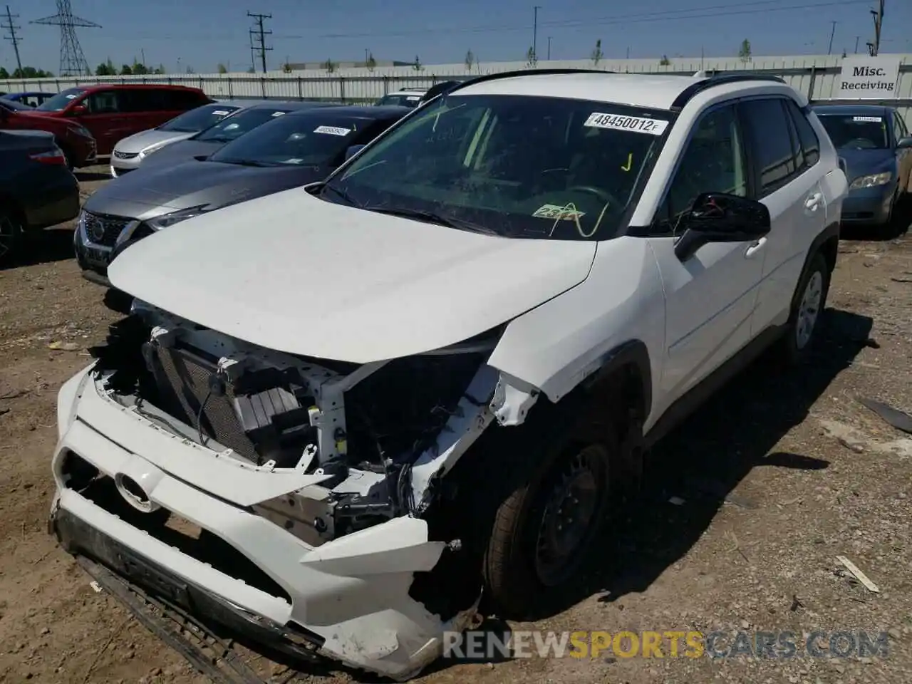 2 Photograph of a damaged car JTMF1RFV5KJ014469 TOYOTA RAV4 2019