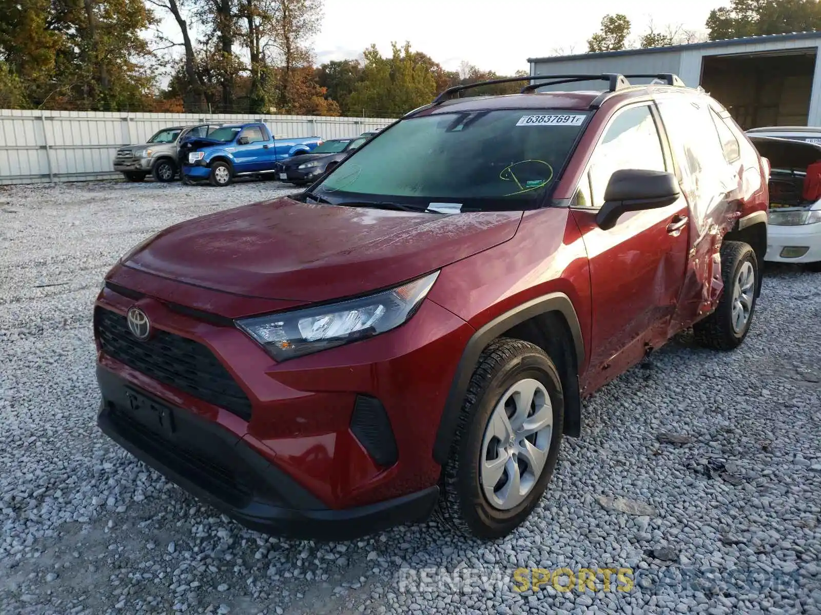 2 Фотография поврежденного автомобиля JTMF1RFV6KD003155 TOYOTA RAV4 2019