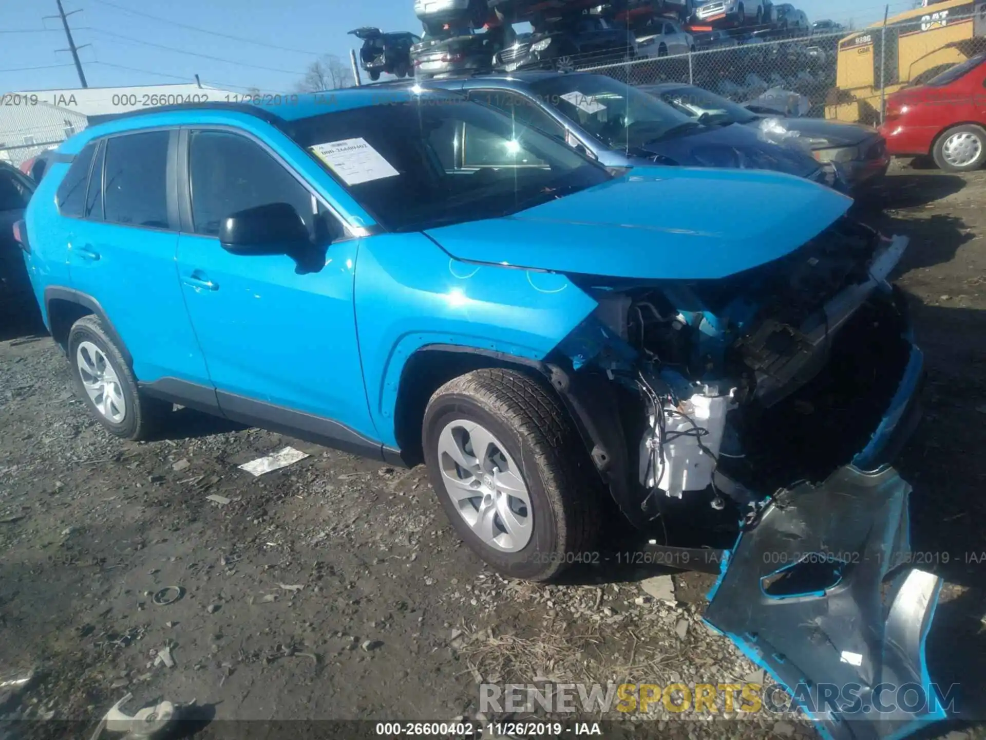 1 Photograph of a damaged car JTMF1RFV6KD022675 TOYOTA RAV4 2019