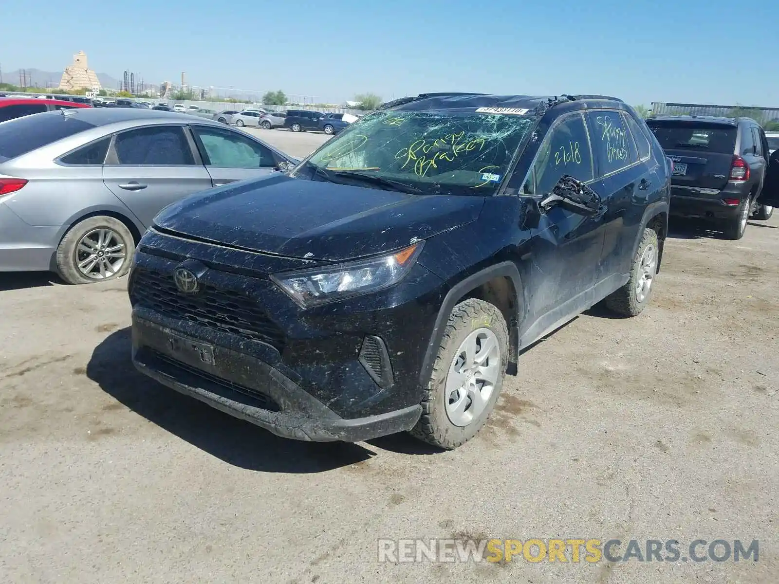 2 Photograph of a damaged car JTMF1RFV6KD027097 TOYOTA RAV4 2019