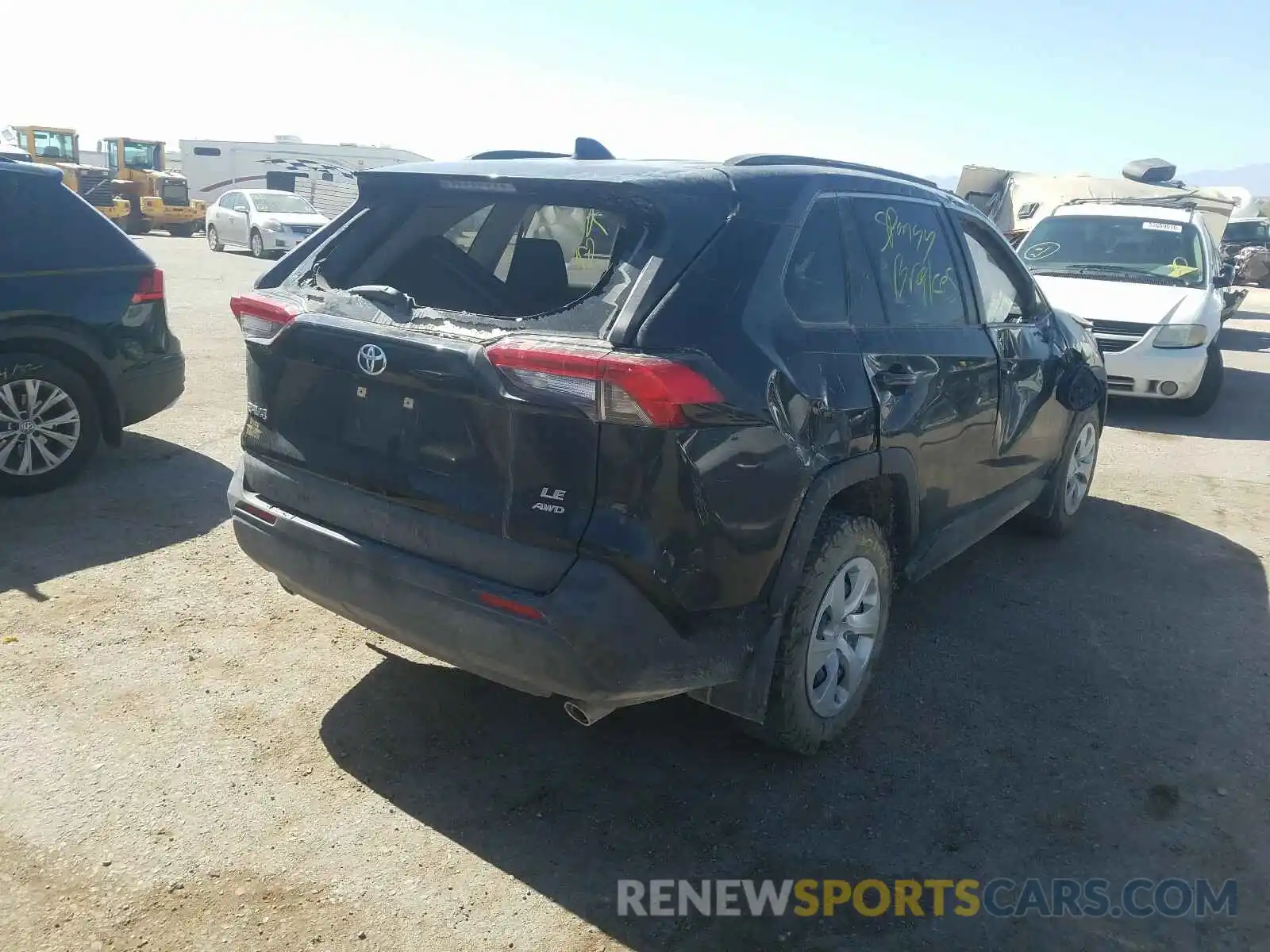 4 Photograph of a damaged car JTMF1RFV6KD027097 TOYOTA RAV4 2019