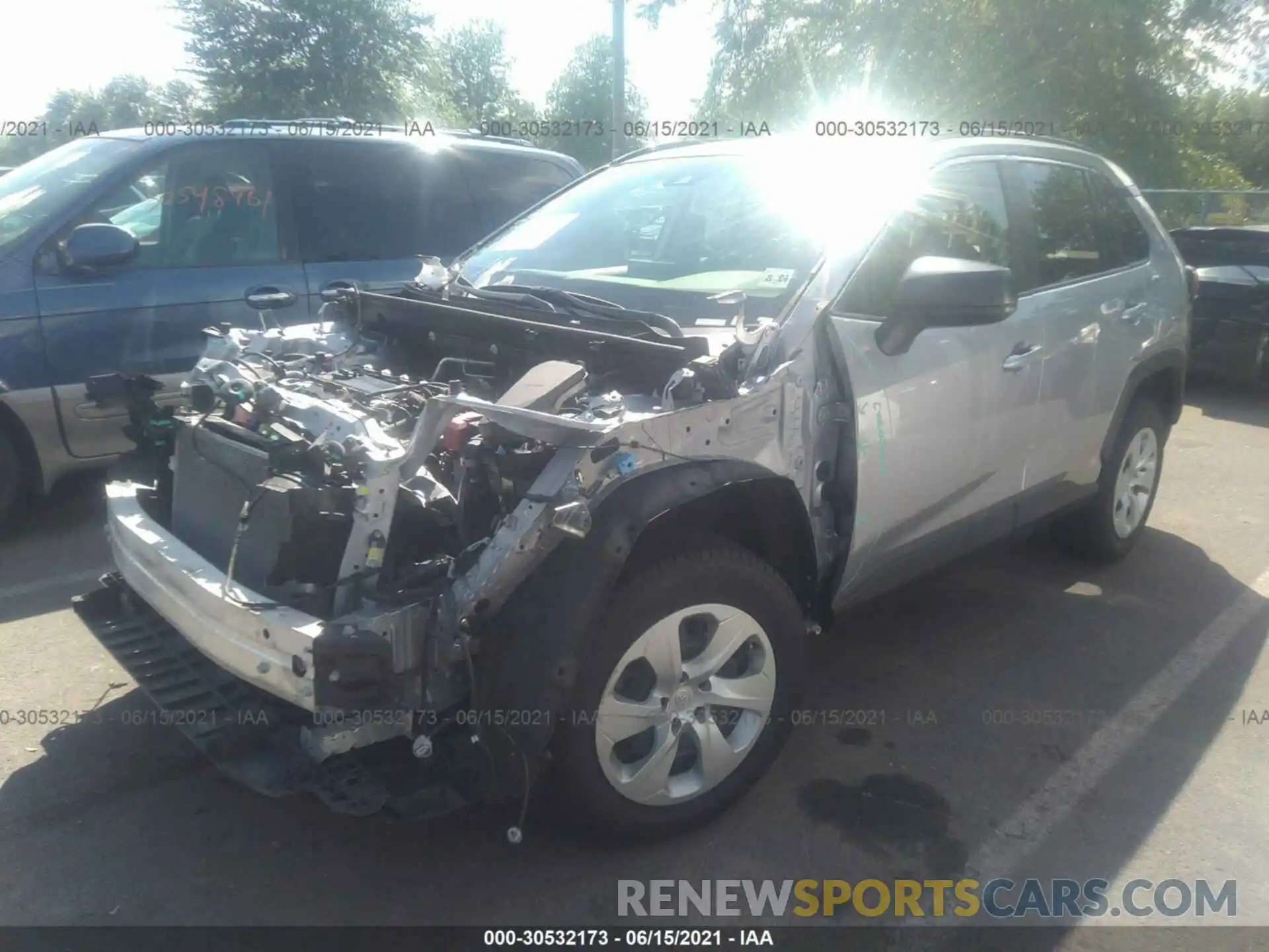 2 Photograph of a damaged car JTMF1RFV6KD500531 TOYOTA RAV4 2019