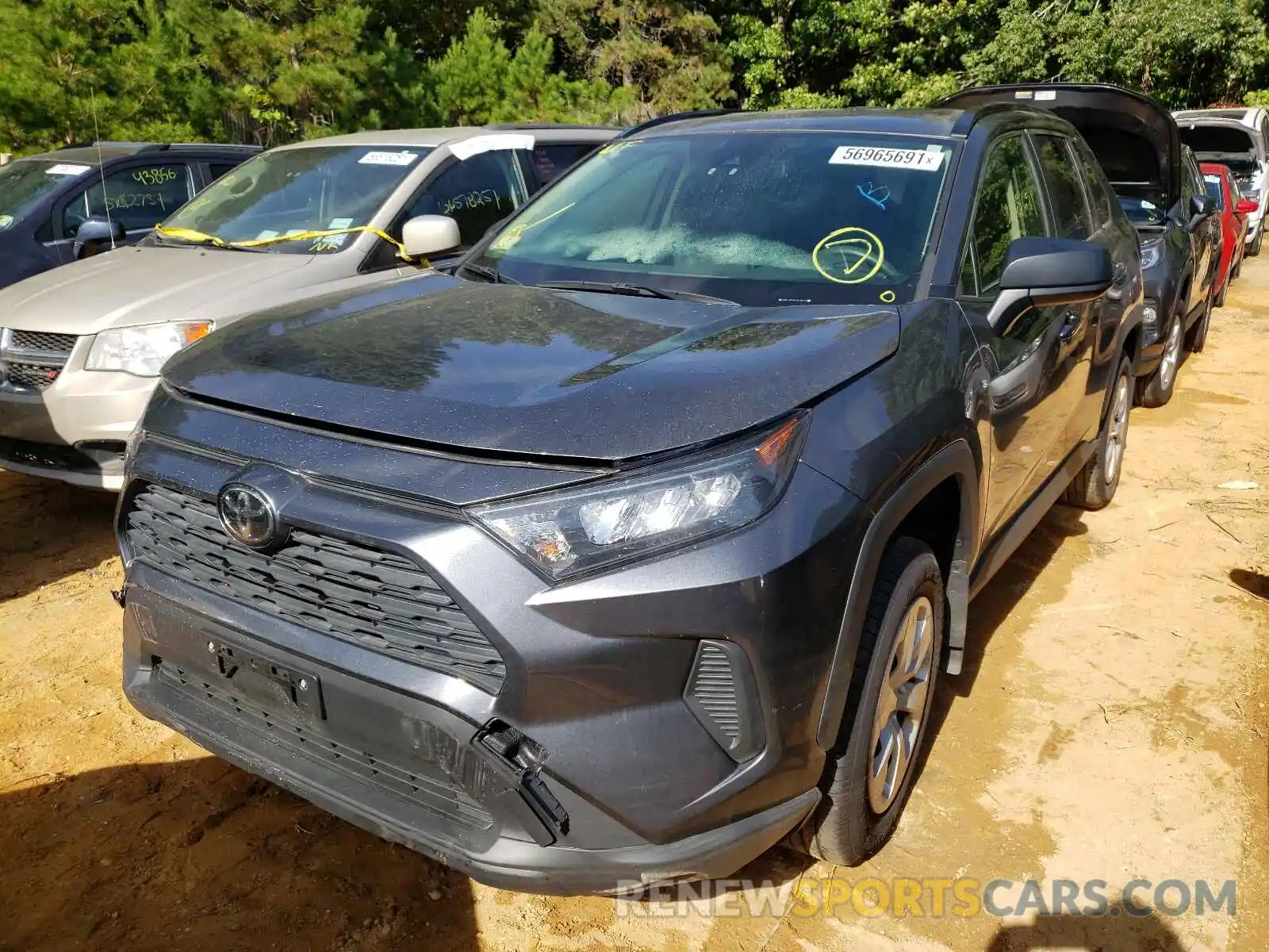 2 Photograph of a damaged car JTMF1RFV6KD515319 TOYOTA RAV4 2019