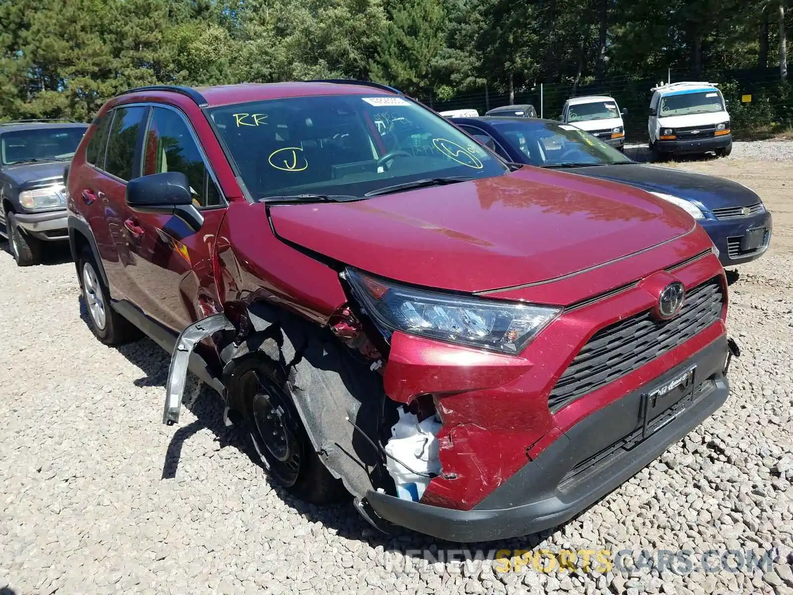 1 Photograph of a damaged car JTMF1RFV6KJ001844 TOYOTA RAV4 2019