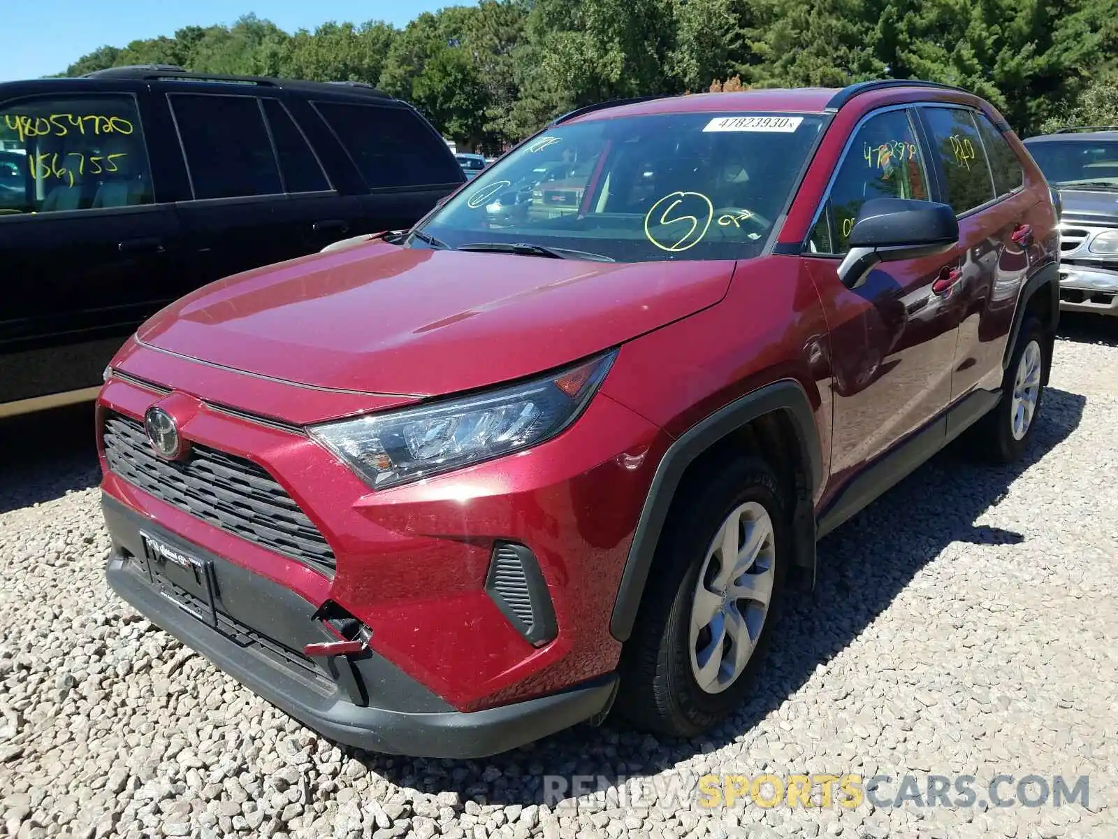 2 Photograph of a damaged car JTMF1RFV6KJ001844 TOYOTA RAV4 2019