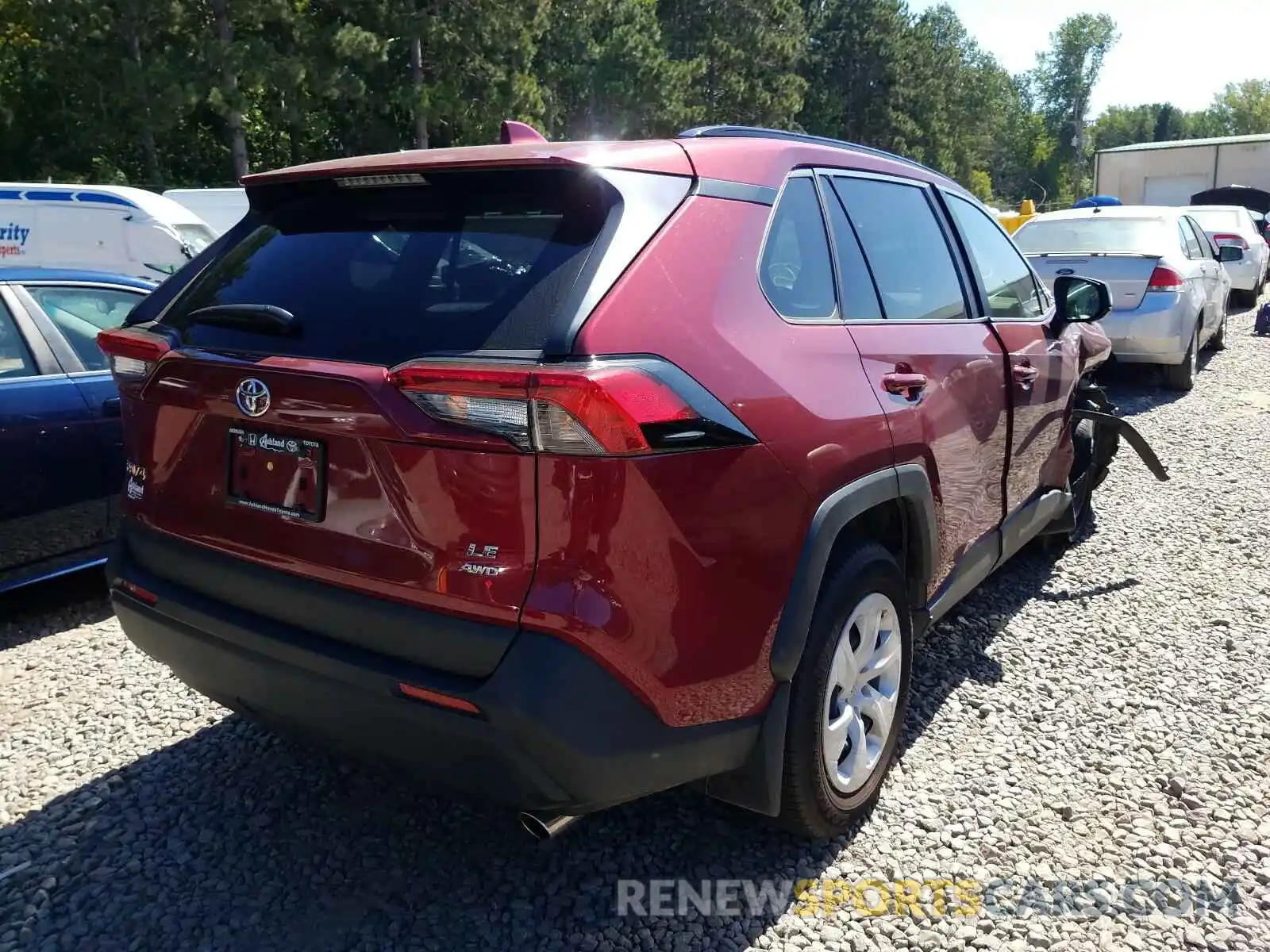 4 Photograph of a damaged car JTMF1RFV6KJ001844 TOYOTA RAV4 2019