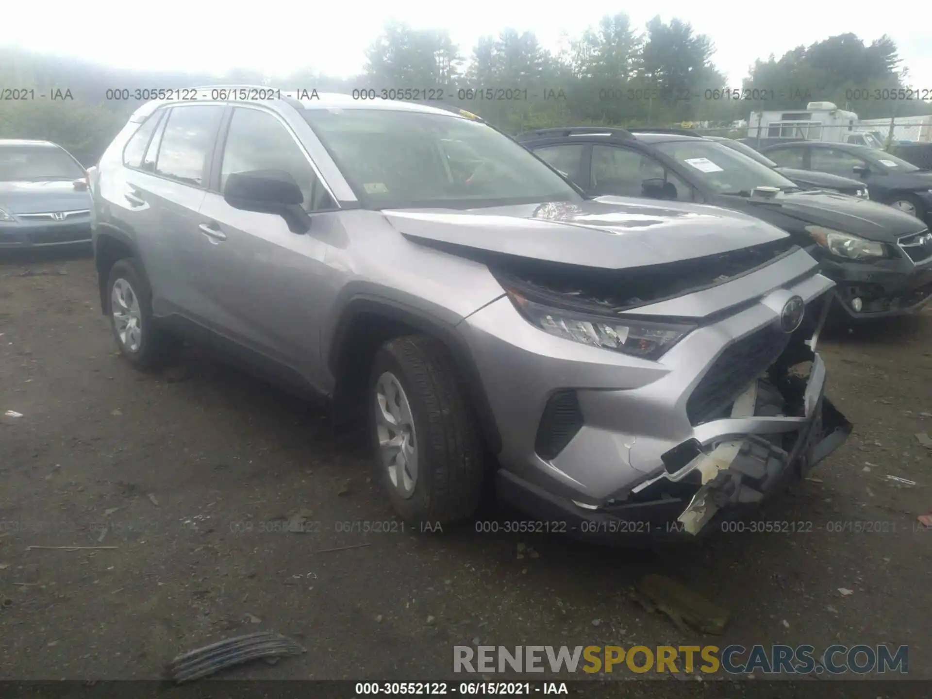 1 Photograph of a damaged car JTMF1RFV6KJ023763 TOYOTA RAV4 2019