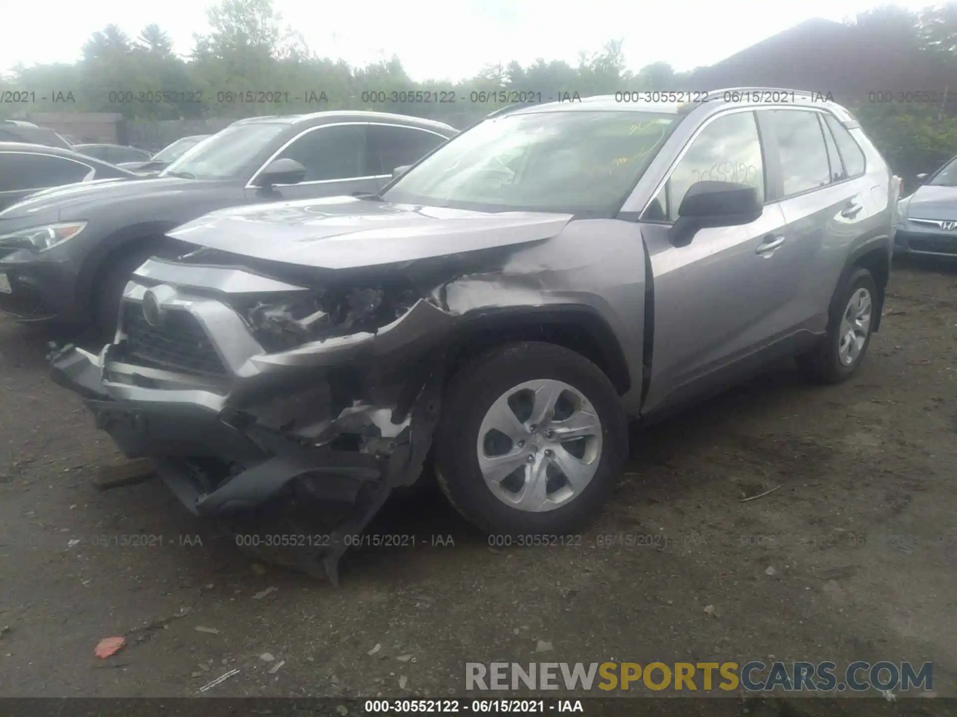 2 Photograph of a damaged car JTMF1RFV6KJ023763 TOYOTA RAV4 2019