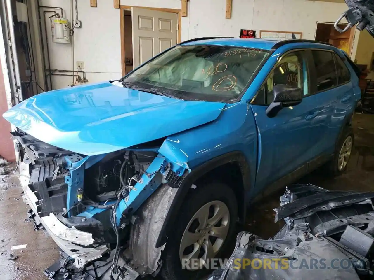 2 Photograph of a damaged car JTMF1RFV7KD011622 TOYOTA RAV4 2019