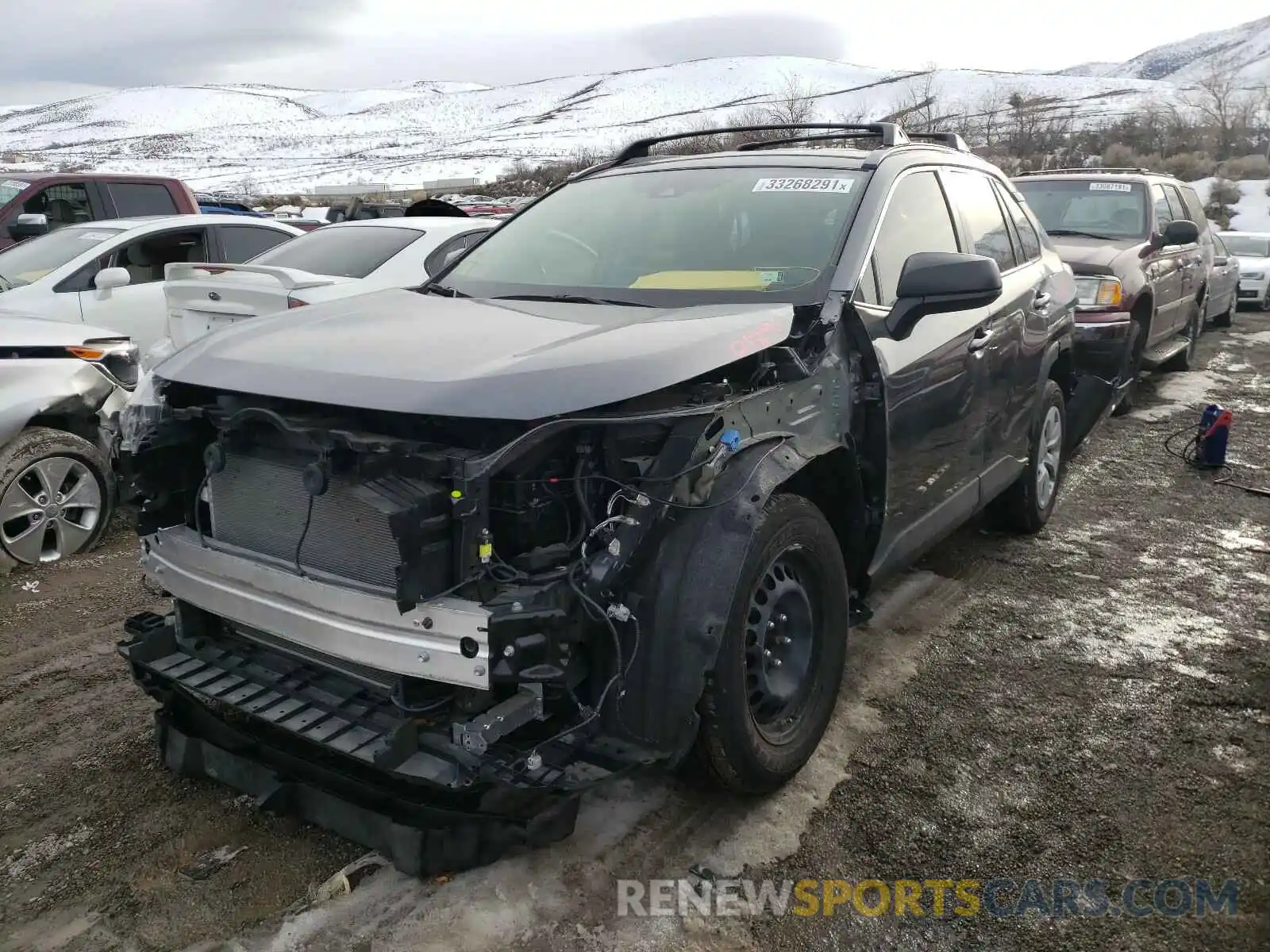 2 Photograph of a damaged car JTMF1RFV7KD027755 TOYOTA RAV4 2019