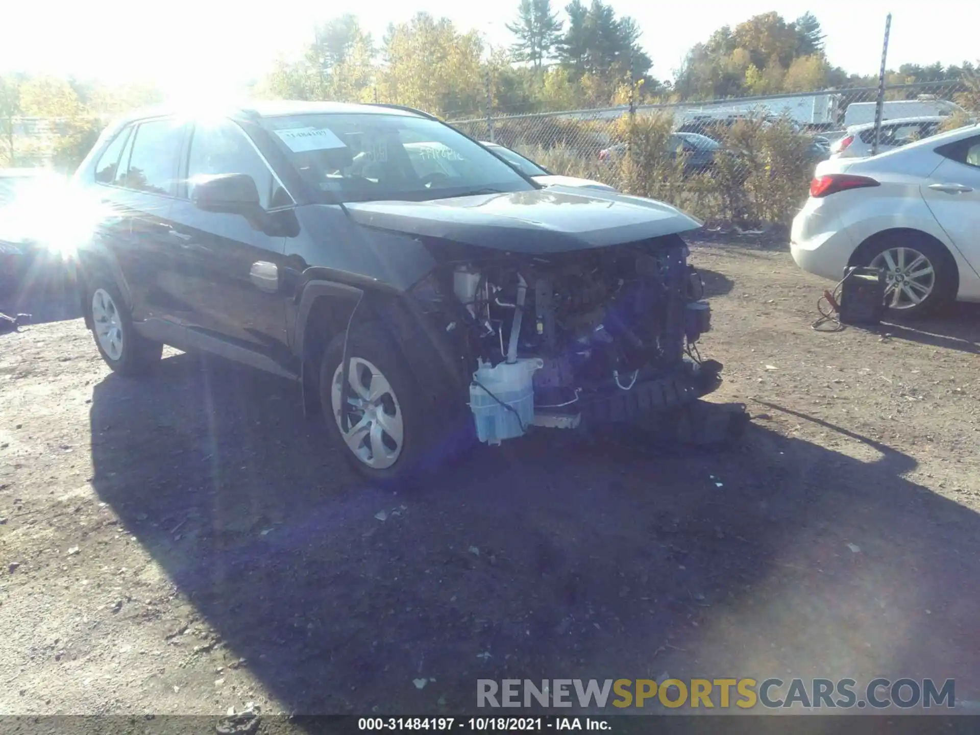 1 Photograph of a damaged car JTMF1RFV7KD043695 TOYOTA RAV4 2019