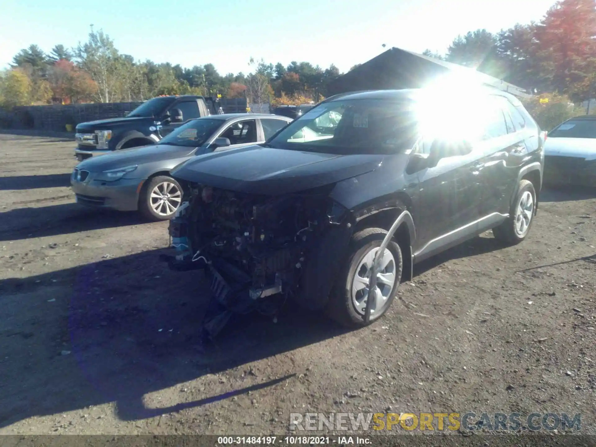 2 Photograph of a damaged car JTMF1RFV7KD043695 TOYOTA RAV4 2019