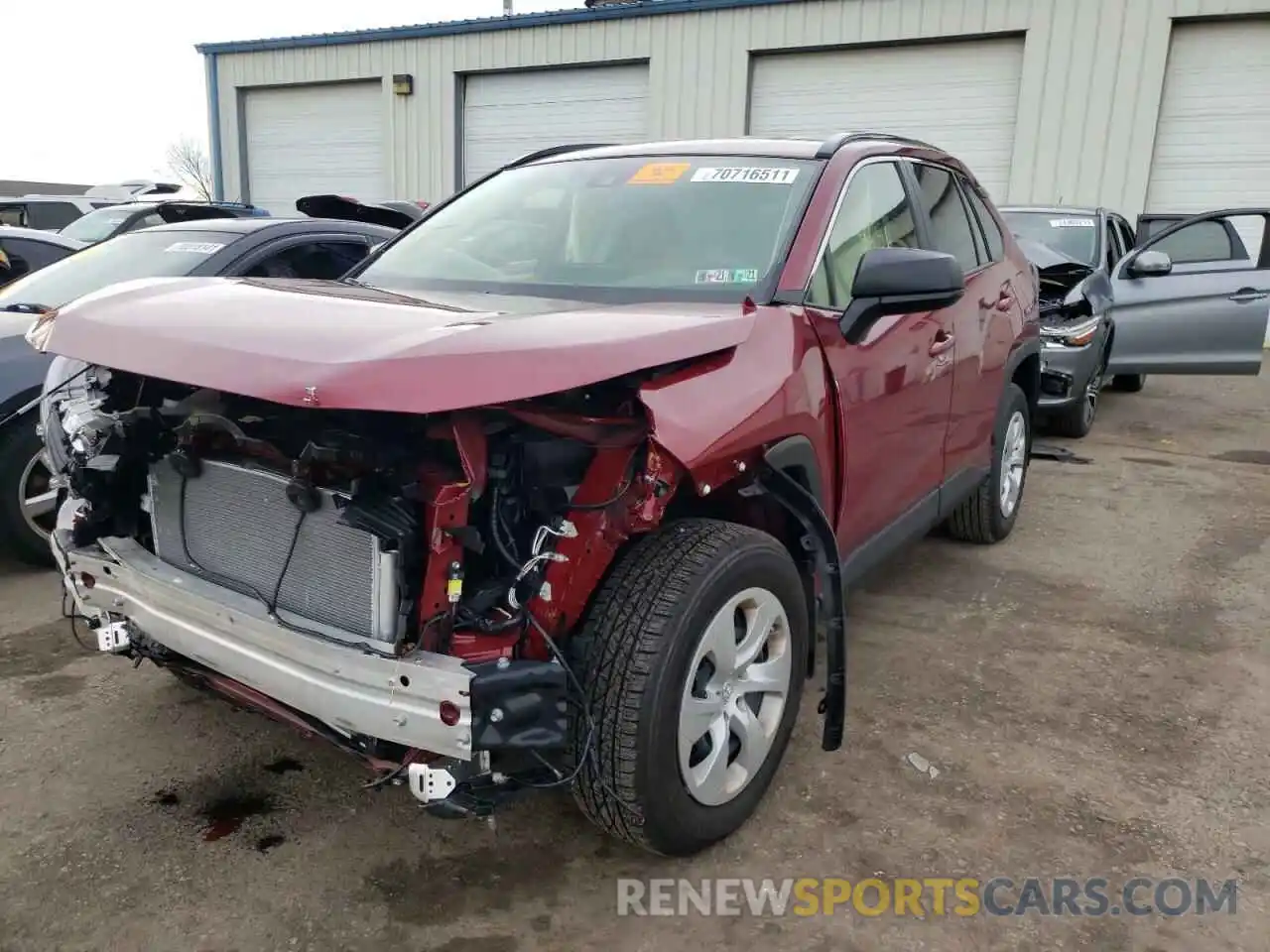 2 Photograph of a damaged car JTMF1RFV7KD502174 TOYOTA RAV4 2019