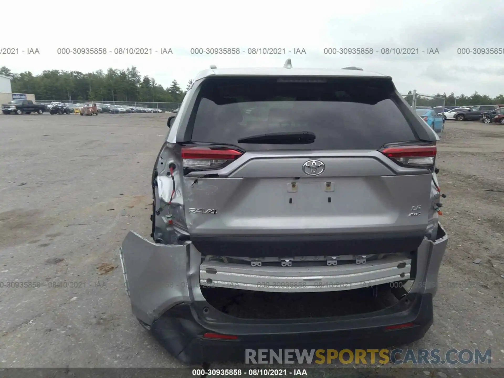 6 Photograph of a damaged car JTMF1RFV7KJ003571 TOYOTA RAV4 2019