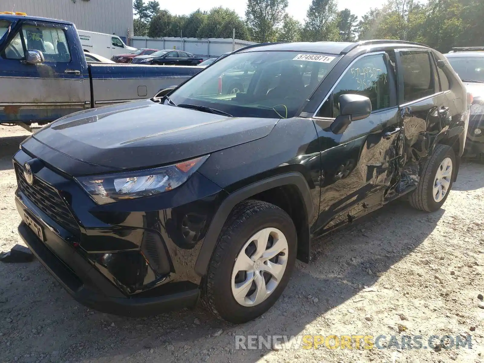 2 Photograph of a damaged car JTMF1RFV7KJ004641 TOYOTA RAV4 2019