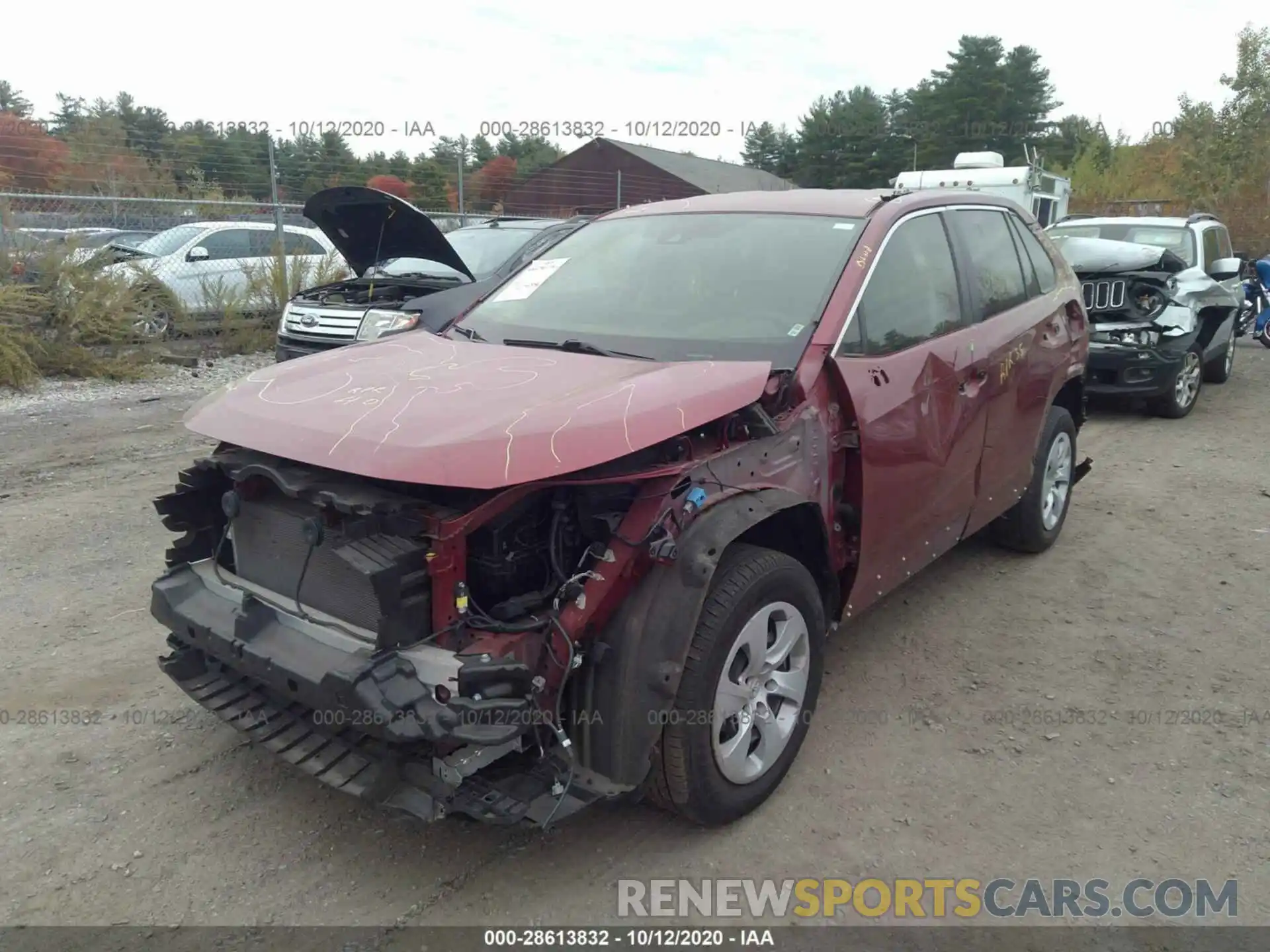 2 Photograph of a damaged car JTMF1RFV7KJ012920 TOYOTA RAV4 2019