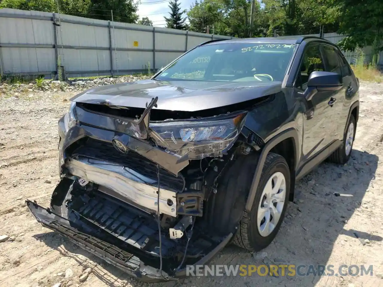 2 Photograph of a damaged car JTMF1RFV7KJ013632 TOYOTA RAV4 2019