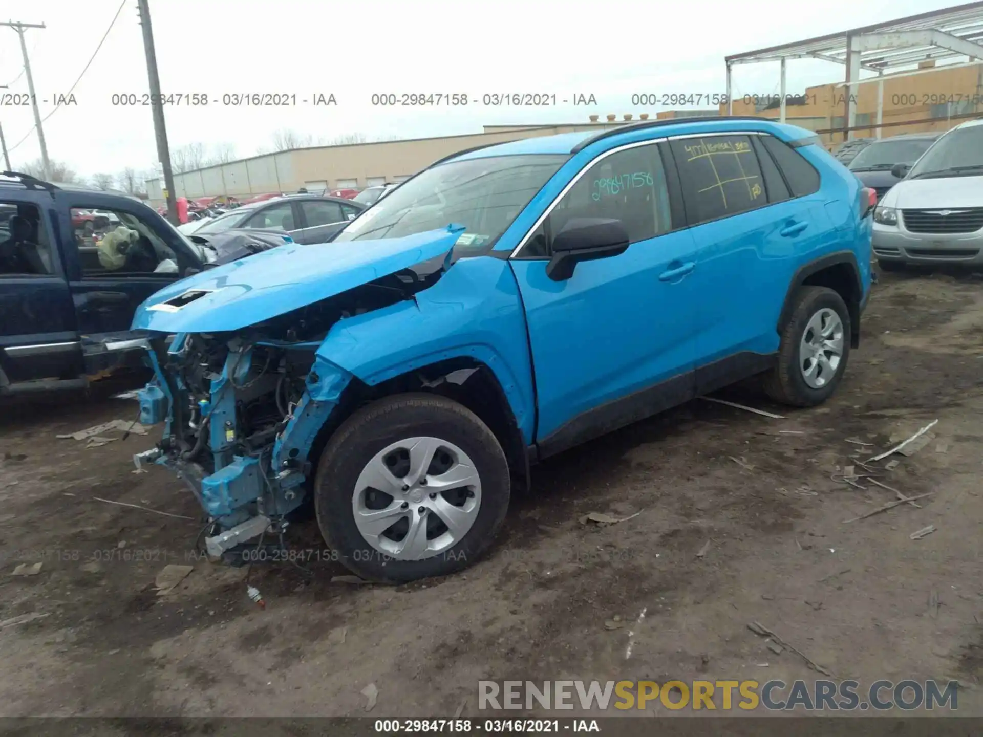 2 Фотография поврежденного автомобиля JTMF1RFV8KD002444 TOYOTA RAV4 2019