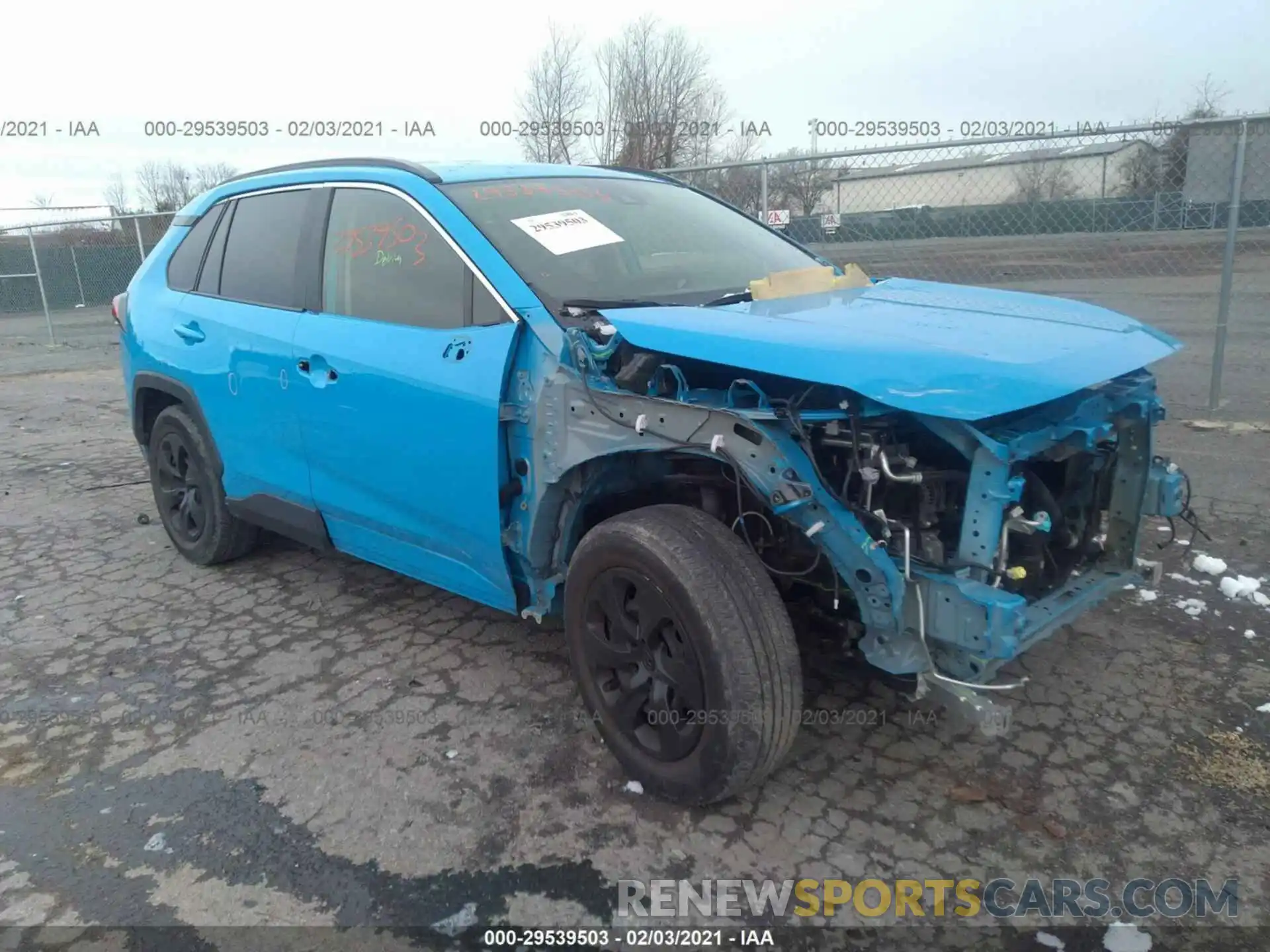 1 Photograph of a damaged car JTMF1RFV8KD003416 TOYOTA RAV4 2019